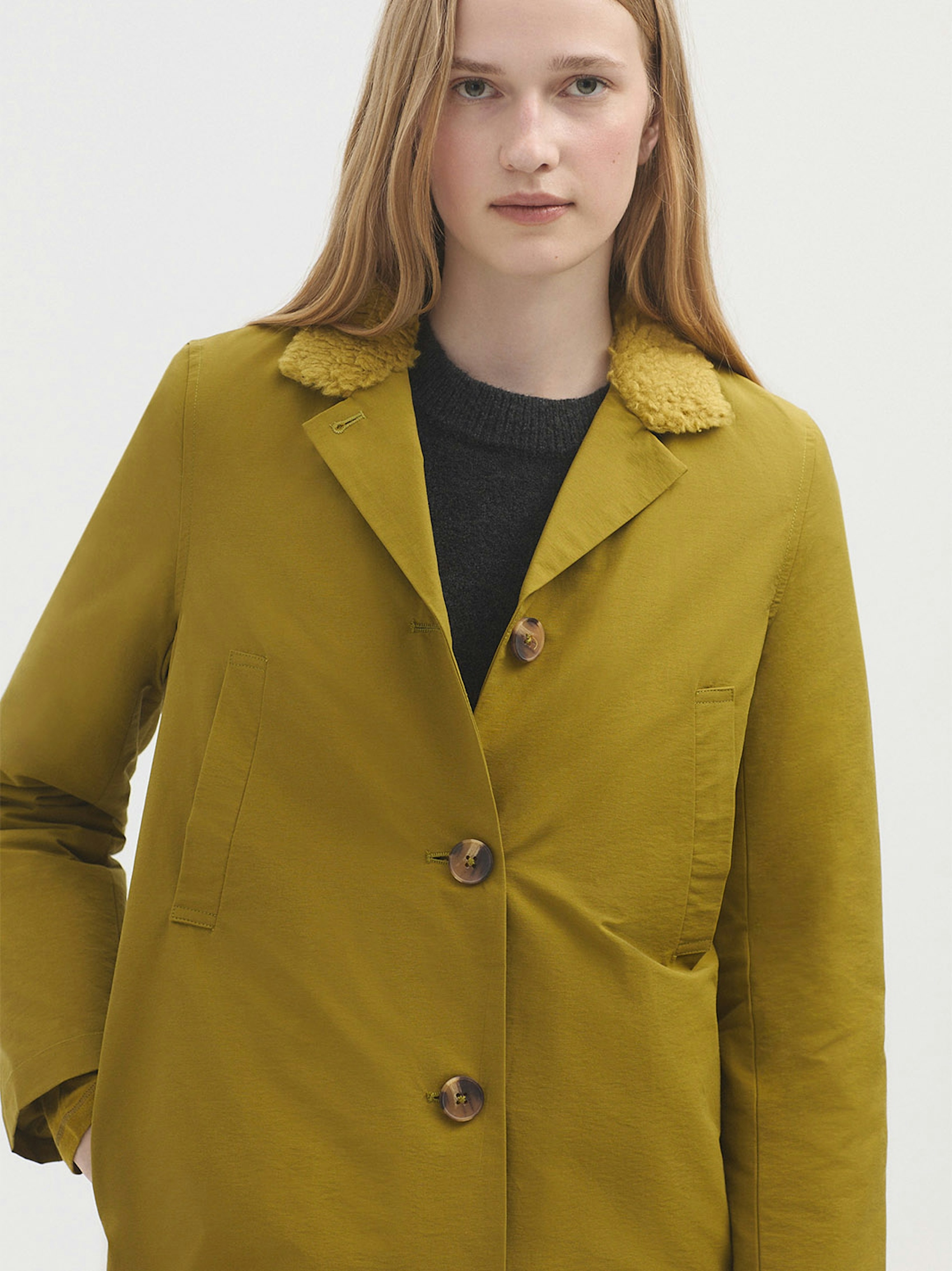 Sheepskin lined parka