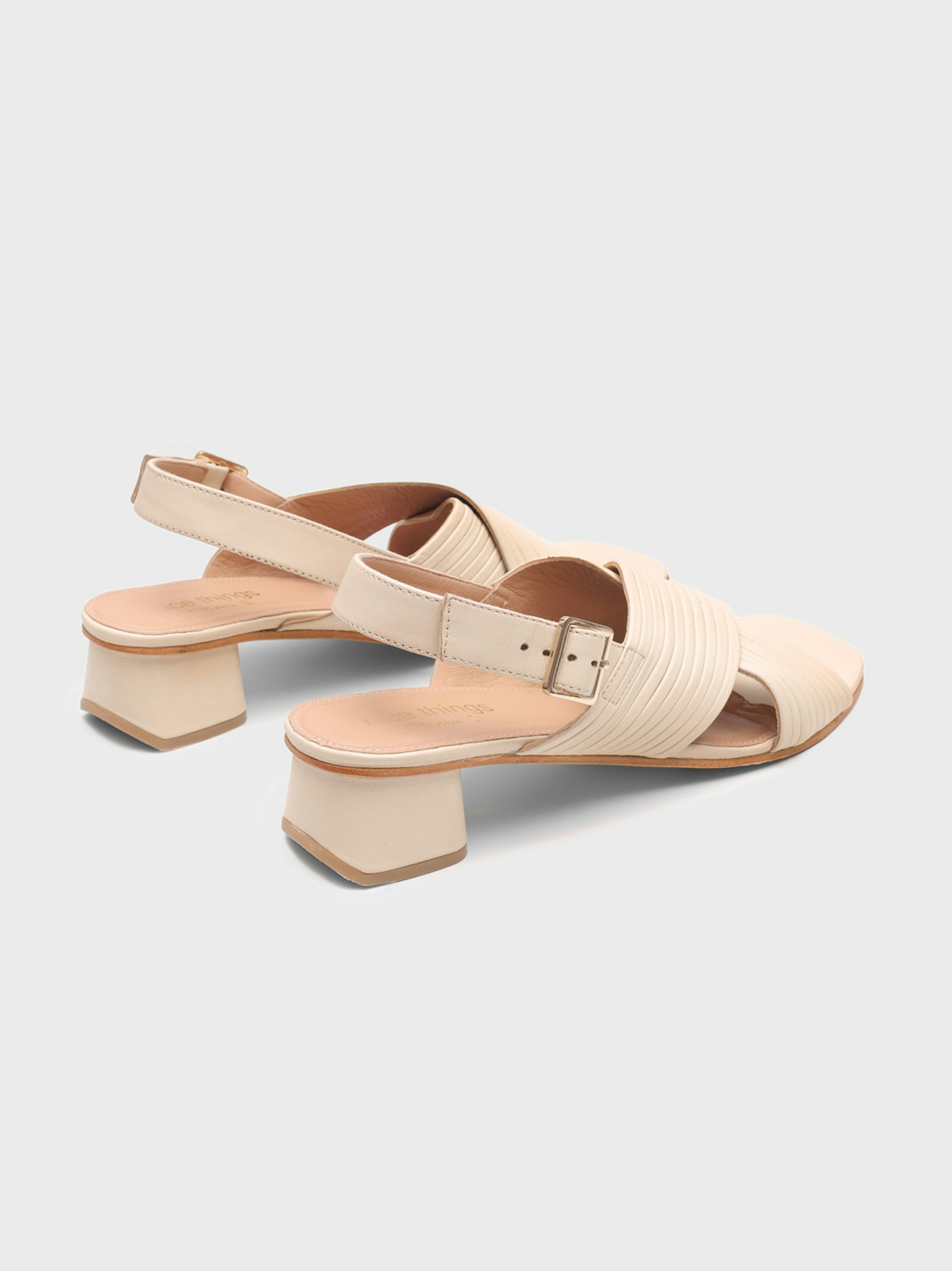 Sandale talon multibrides