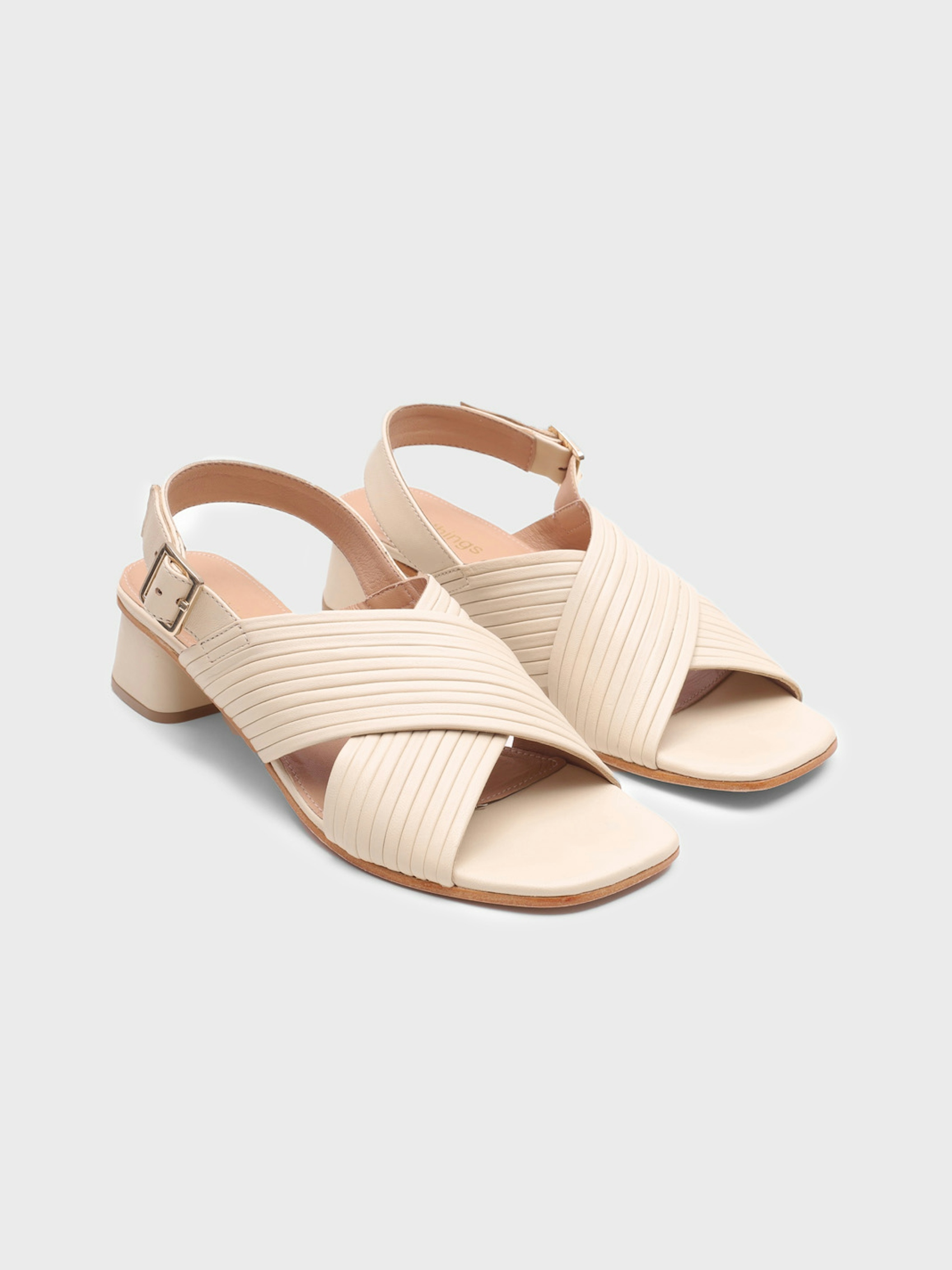 Sandale talon multibrides