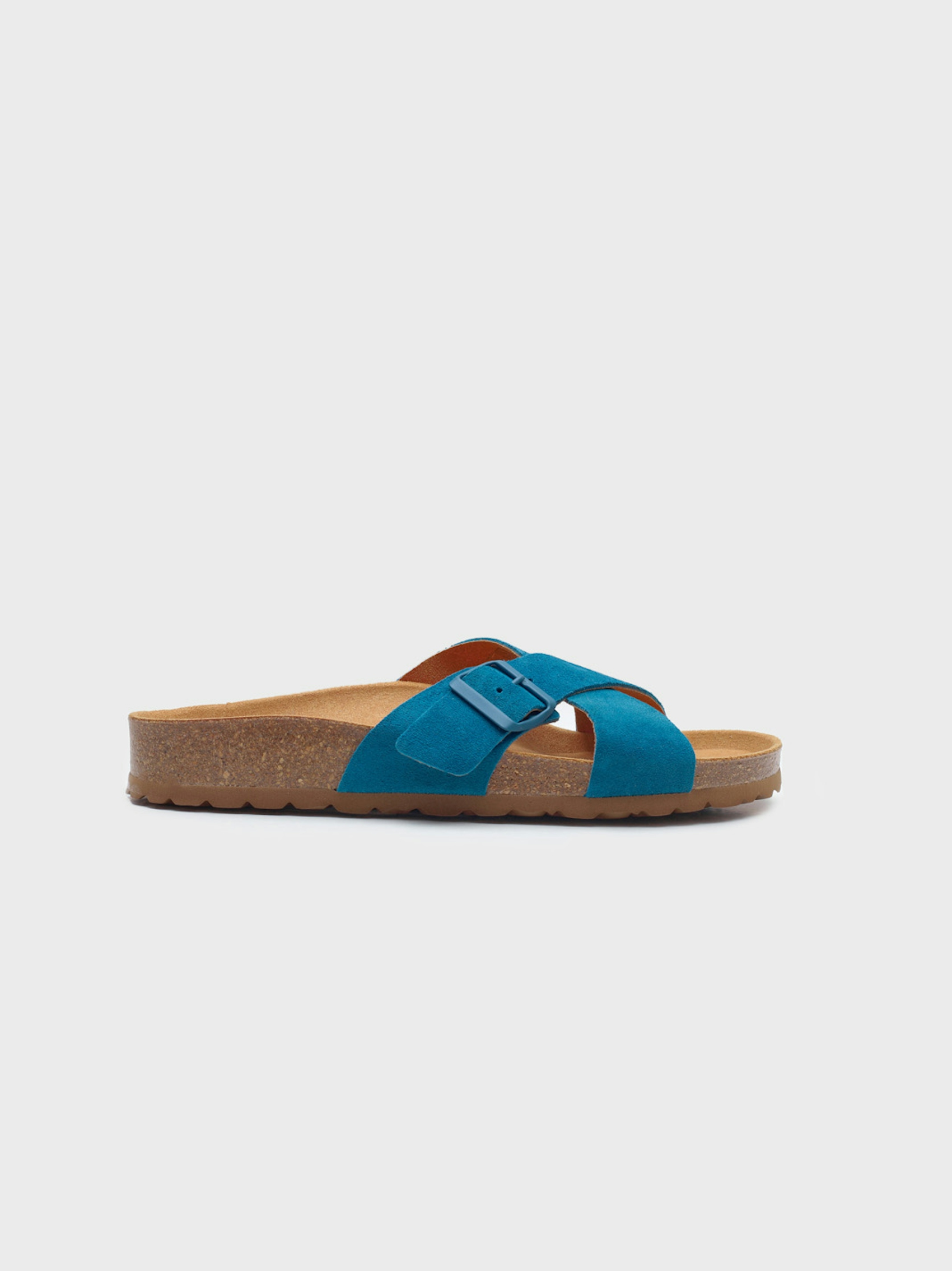 Sandalias Bio serraje tiras cruzadas