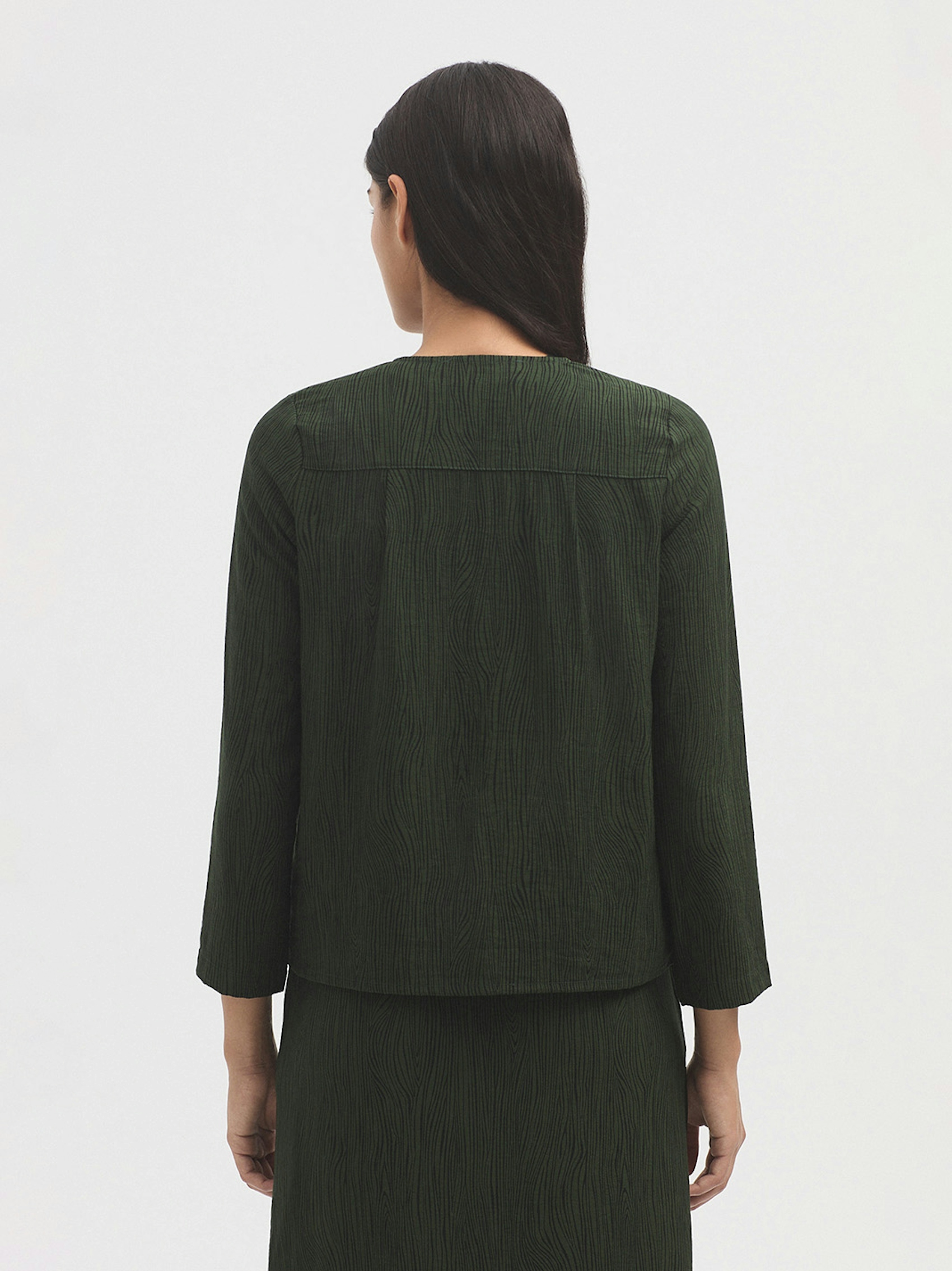 Surchemise Woodgrain viscose