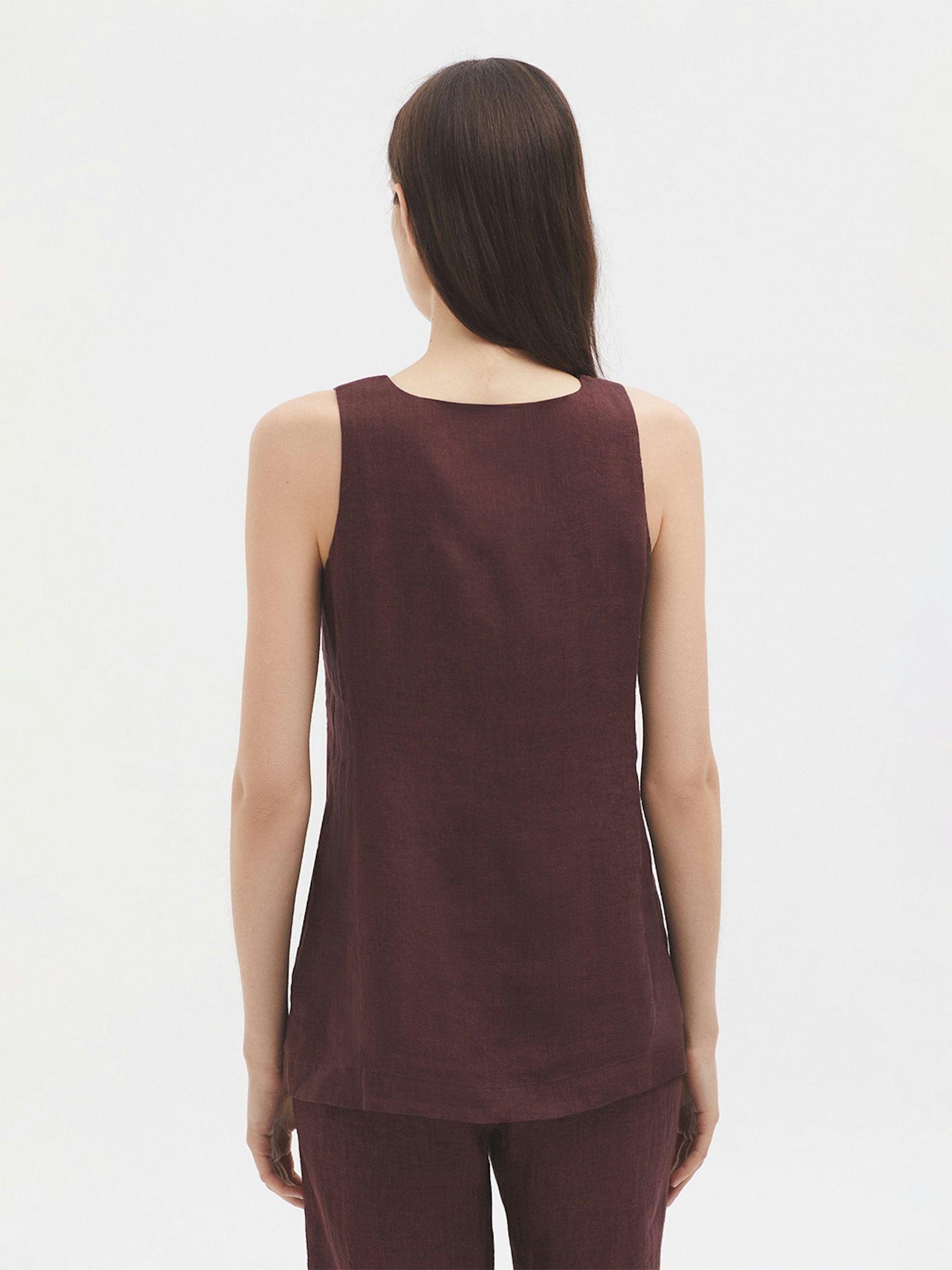 Button linen top