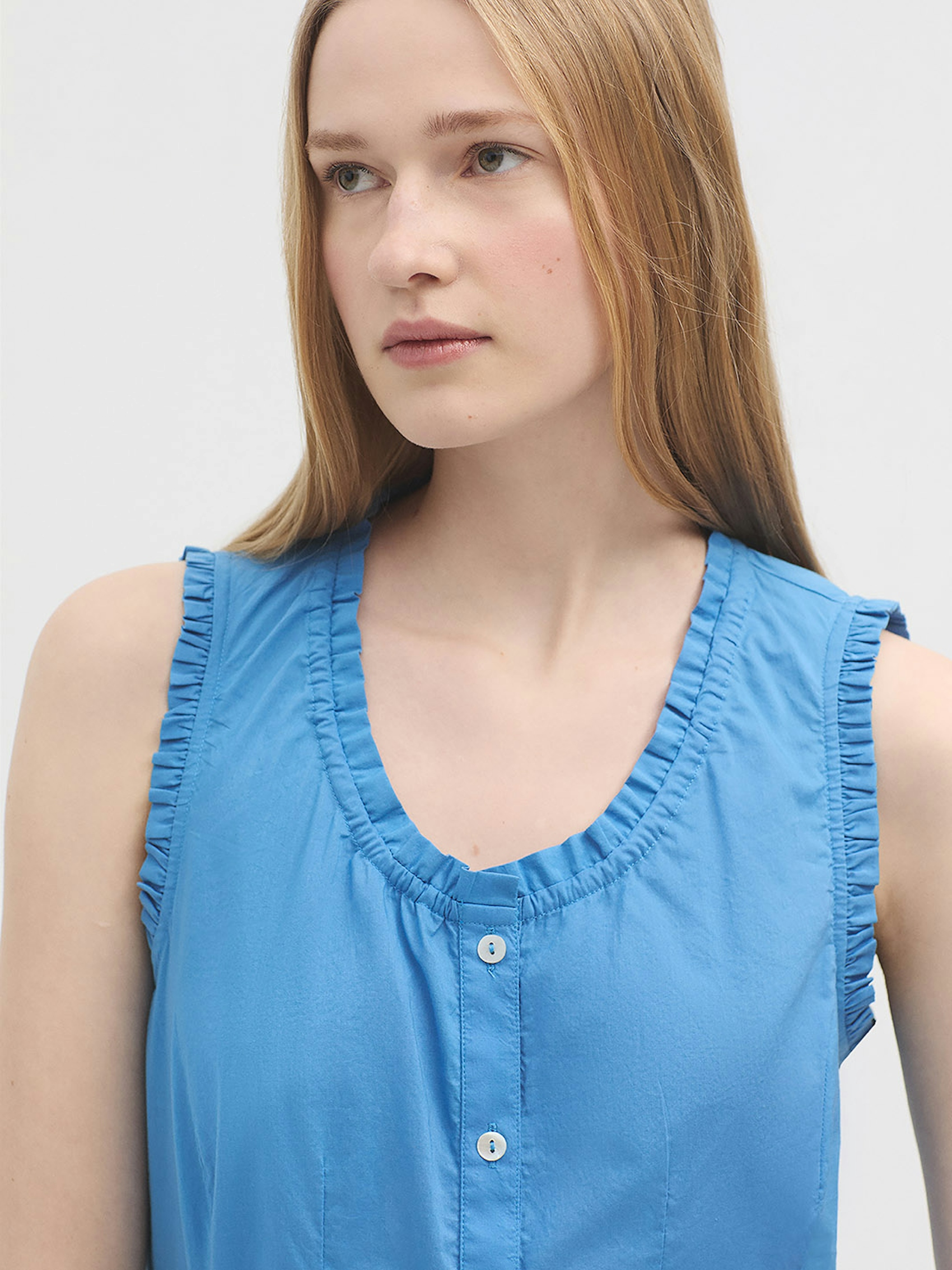Blusa voile ruche