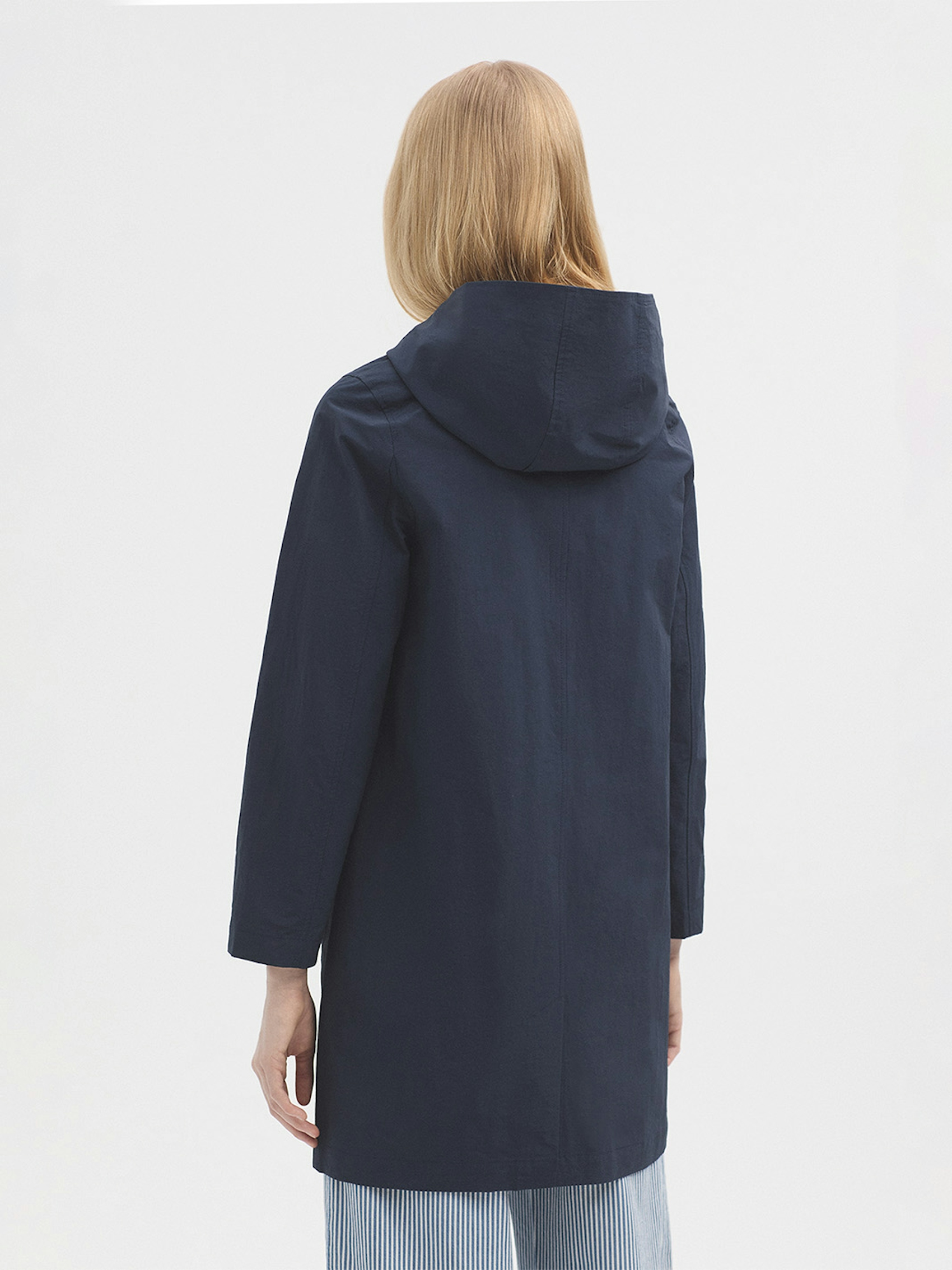 Hooded trench coat