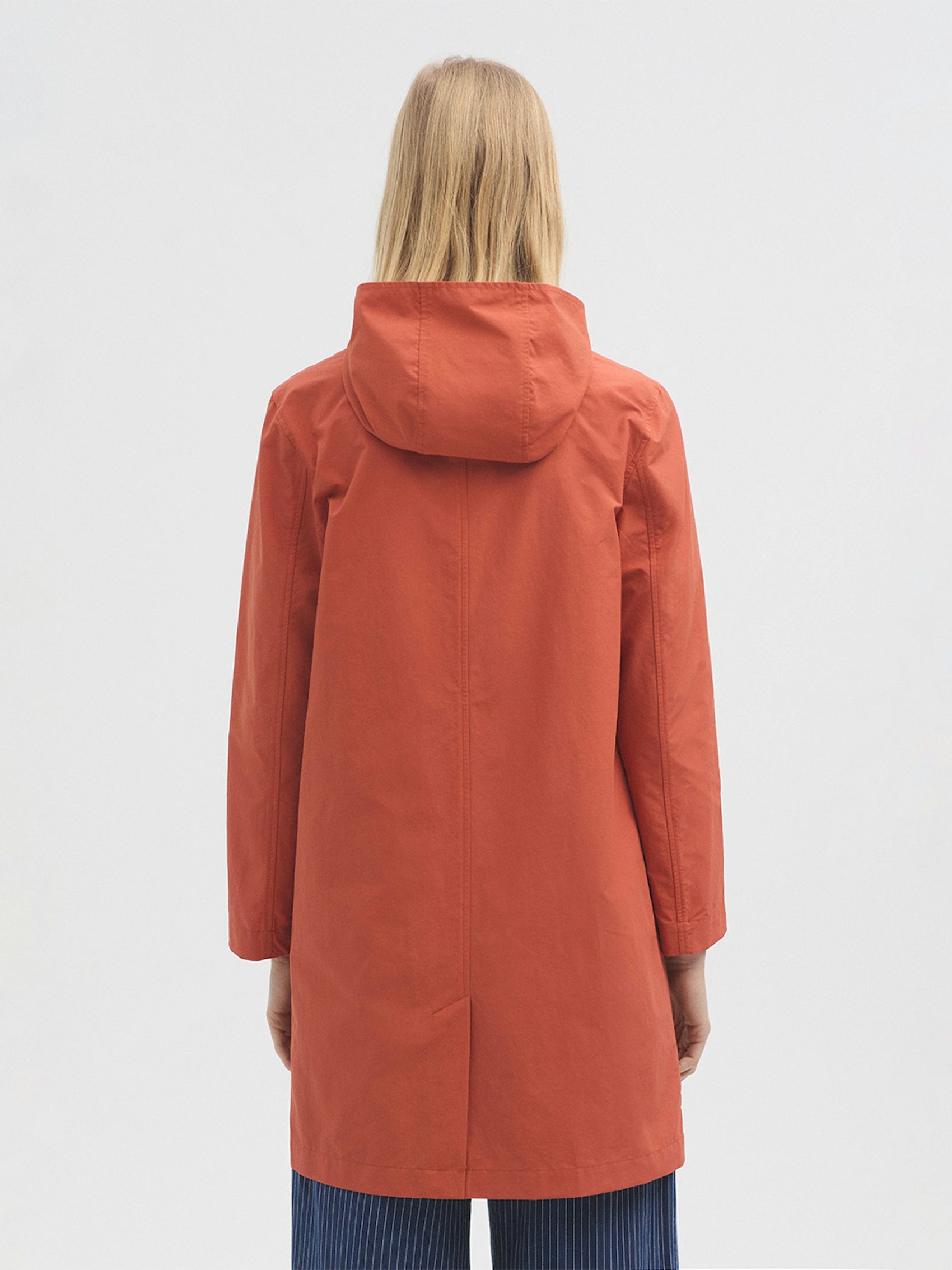 Hooded trench coat