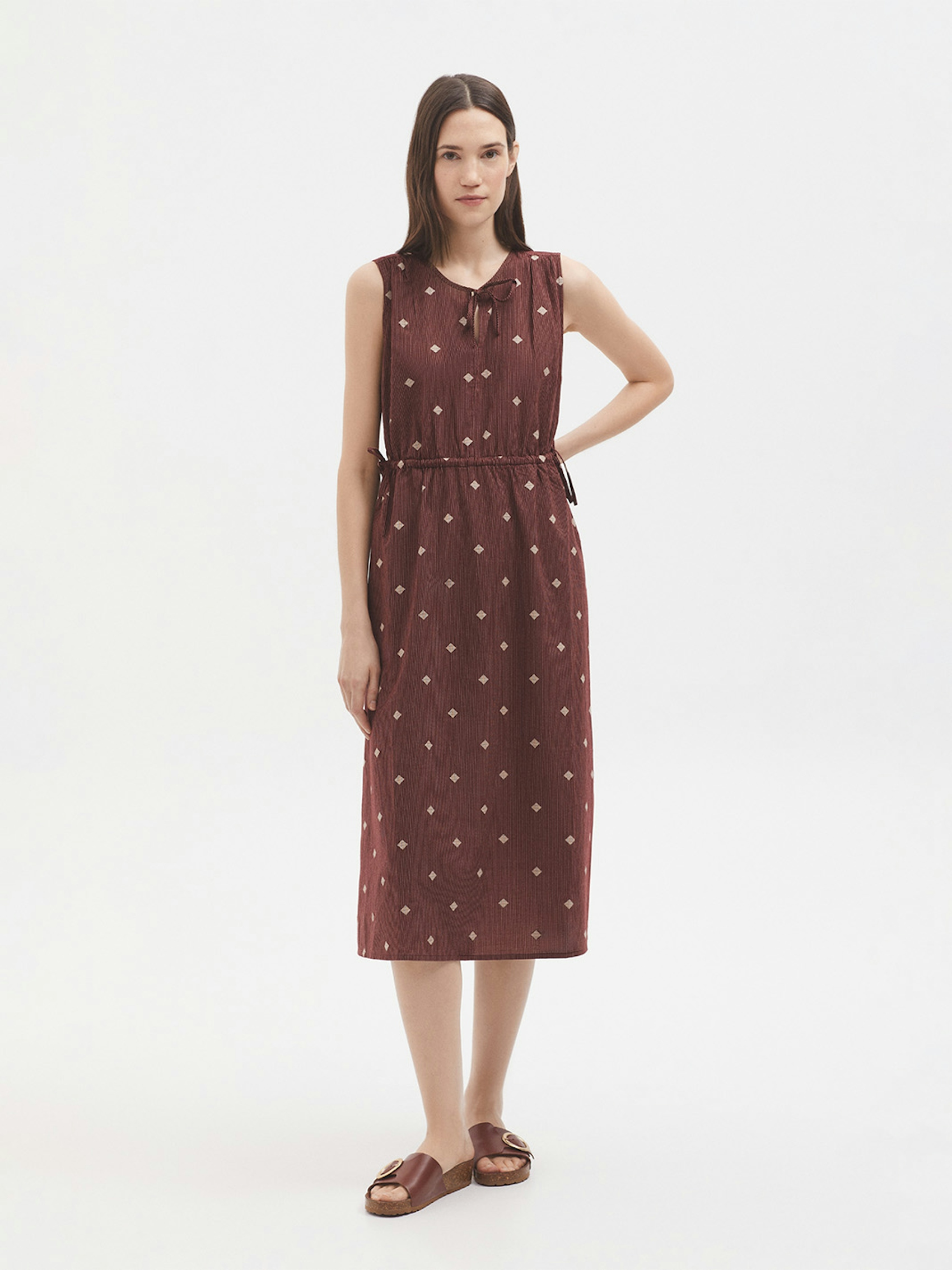 Vestido Diamond jacquard