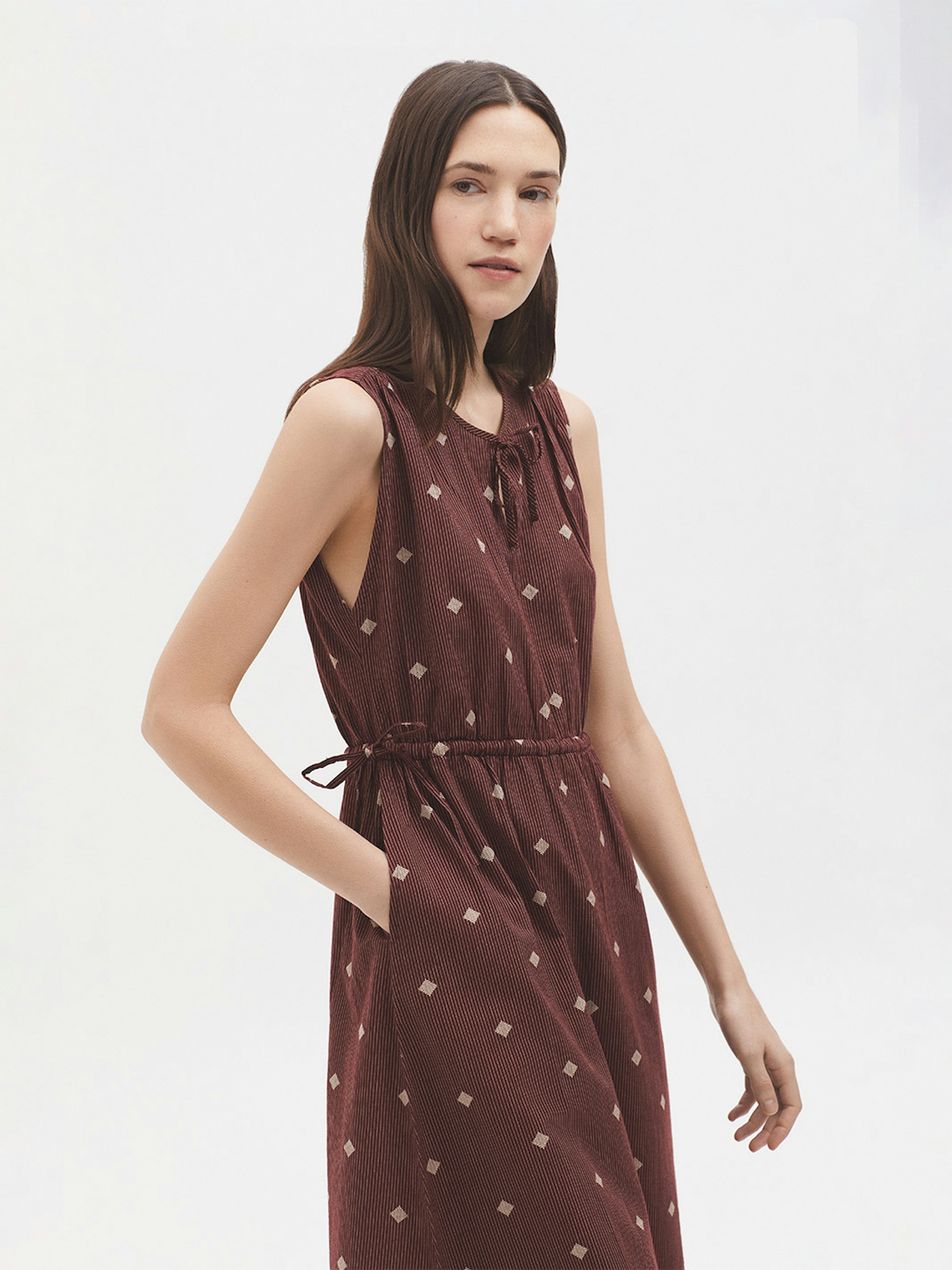 Robe Diamond jacquard