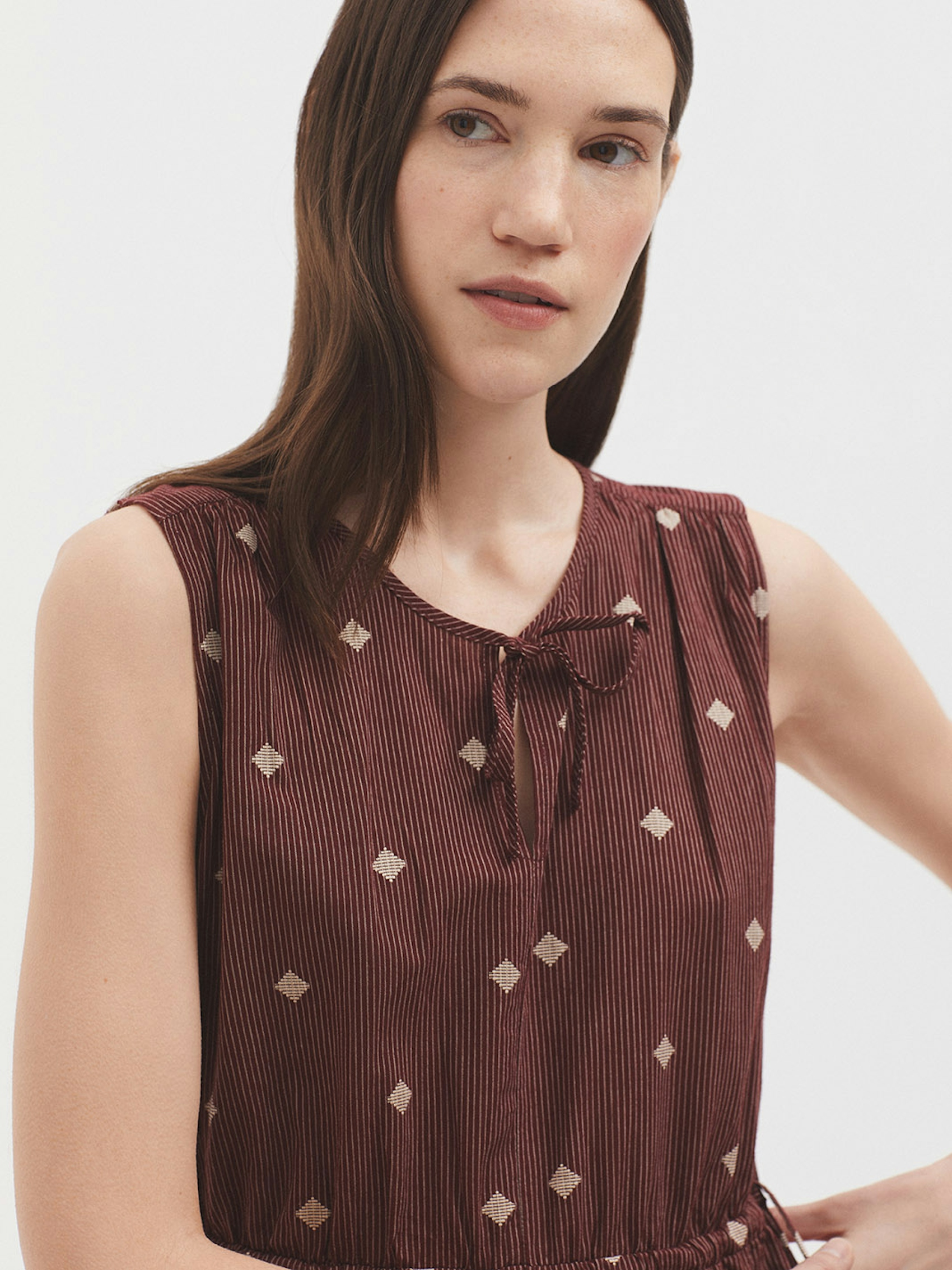 Robe Diamond jacquard