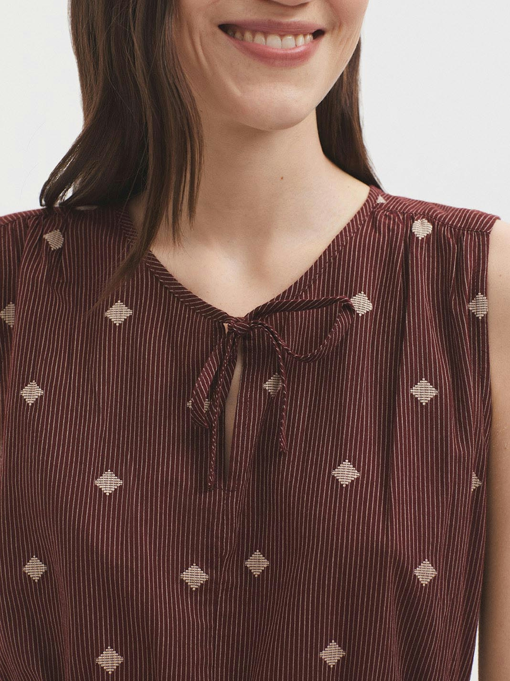 Robe Diamond jacquard