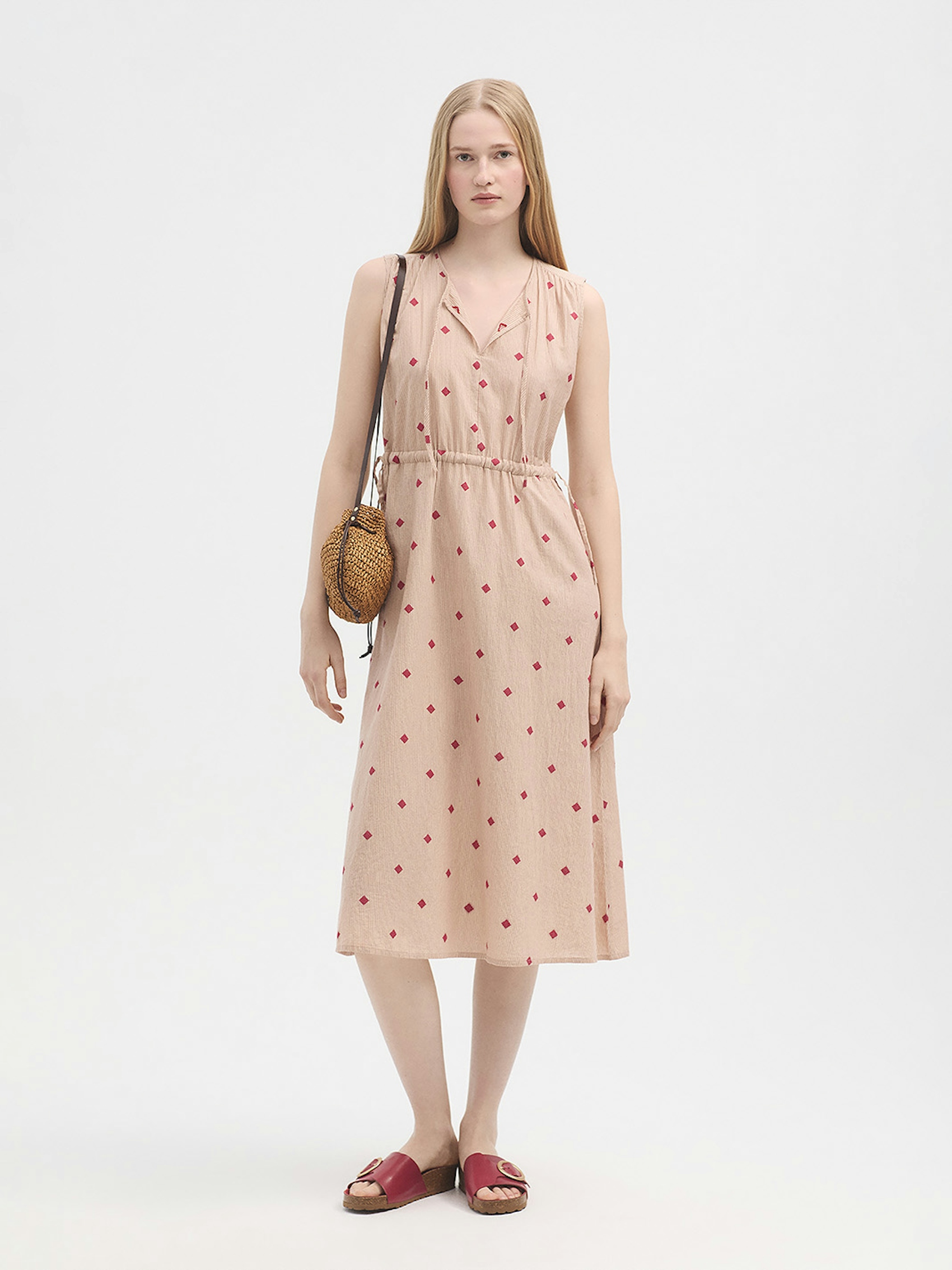 Vestido Diamond jacquard