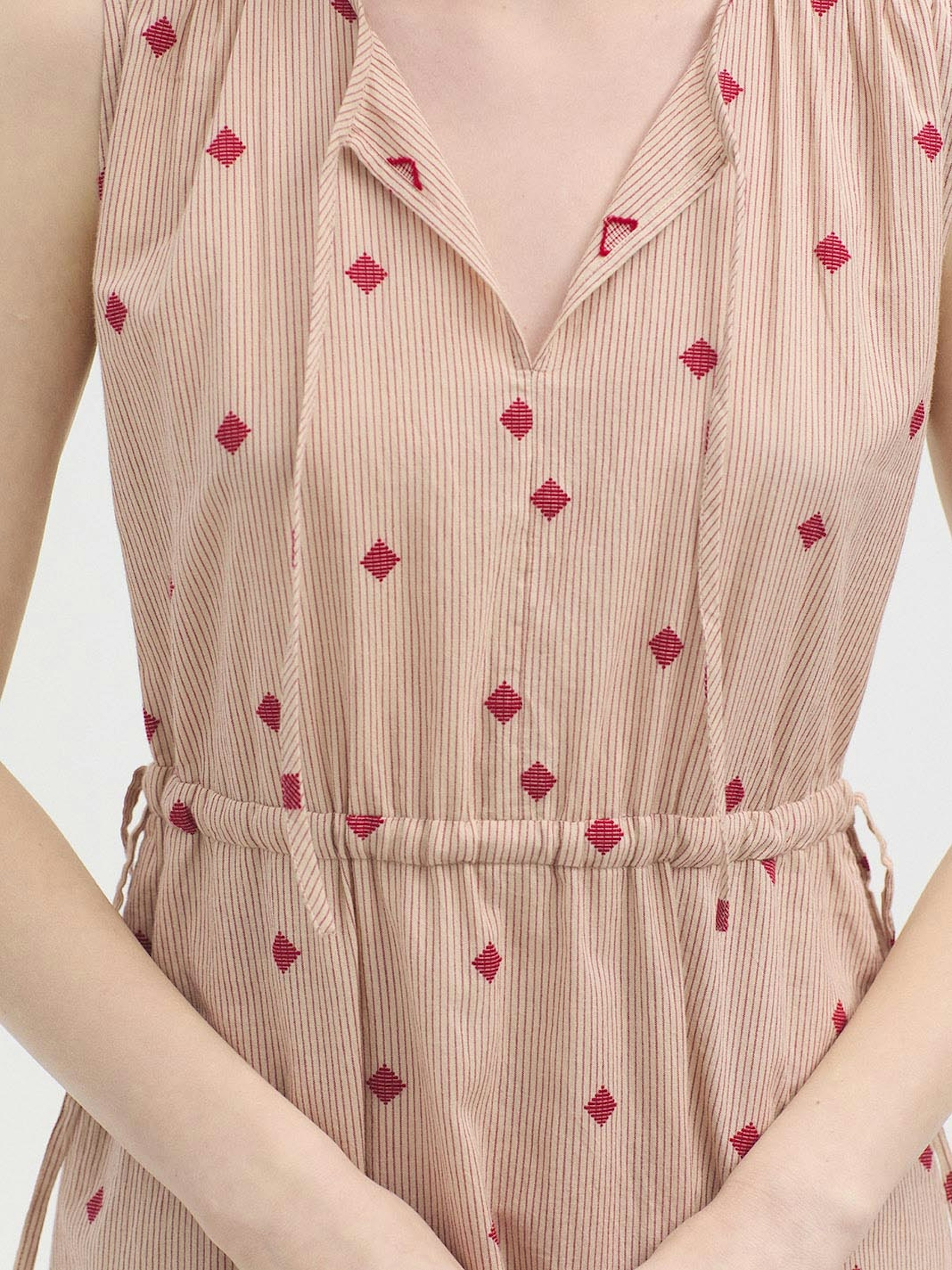 Vestido Diamond jacquard