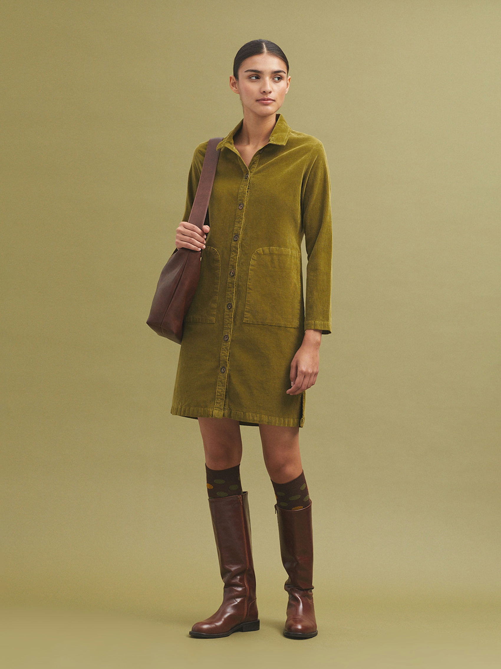 Vestido camisero micropana