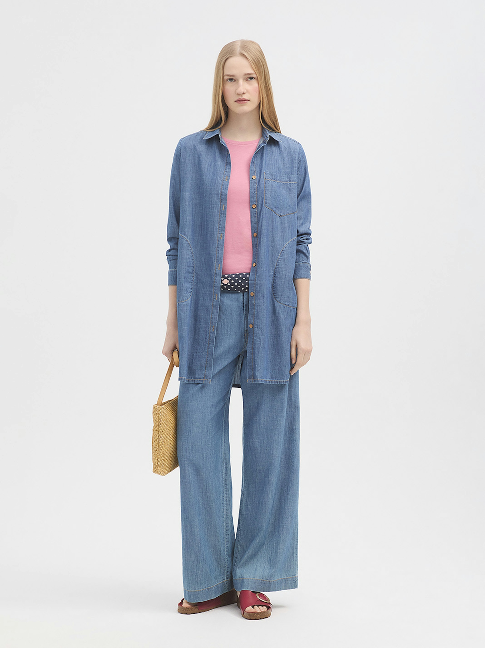 Denim shirt dress