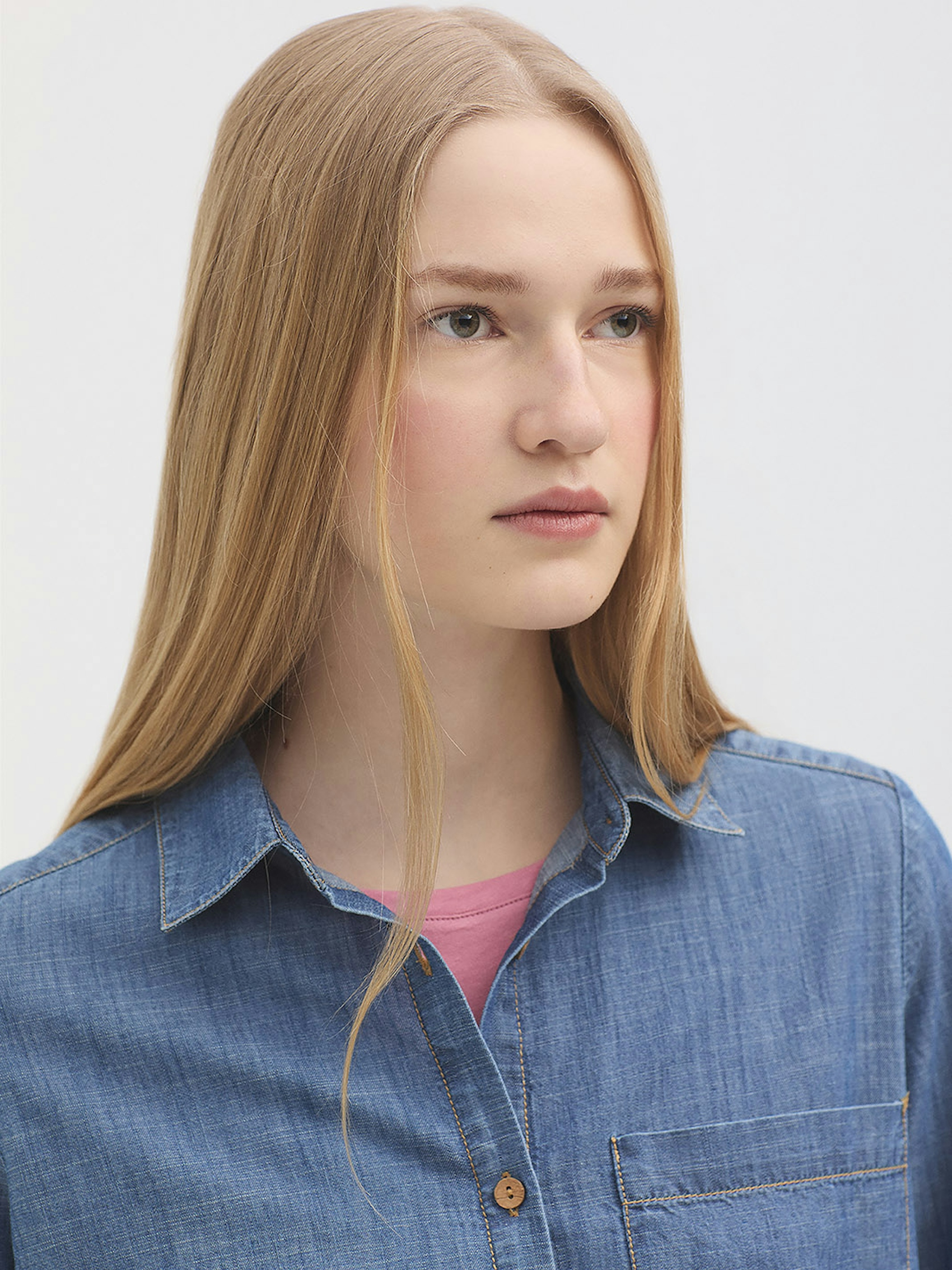 Denim shirt dress