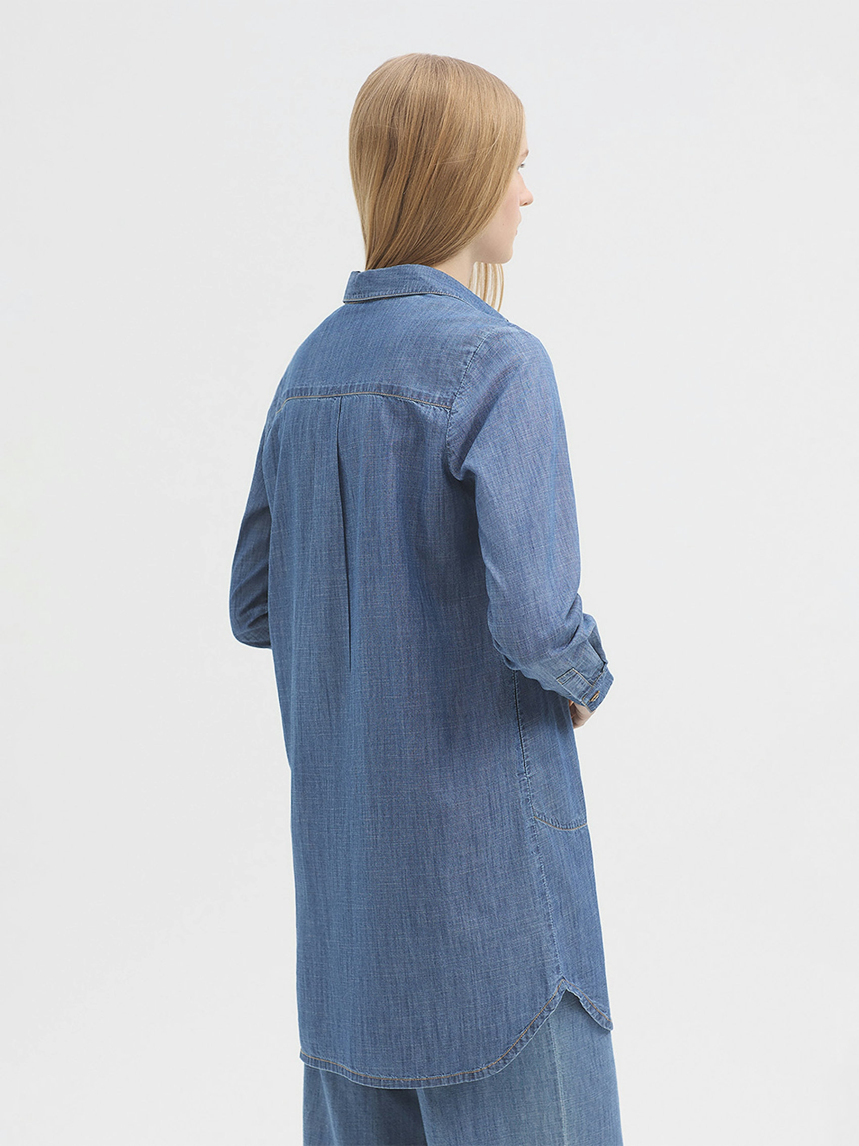 Denim shirt dress