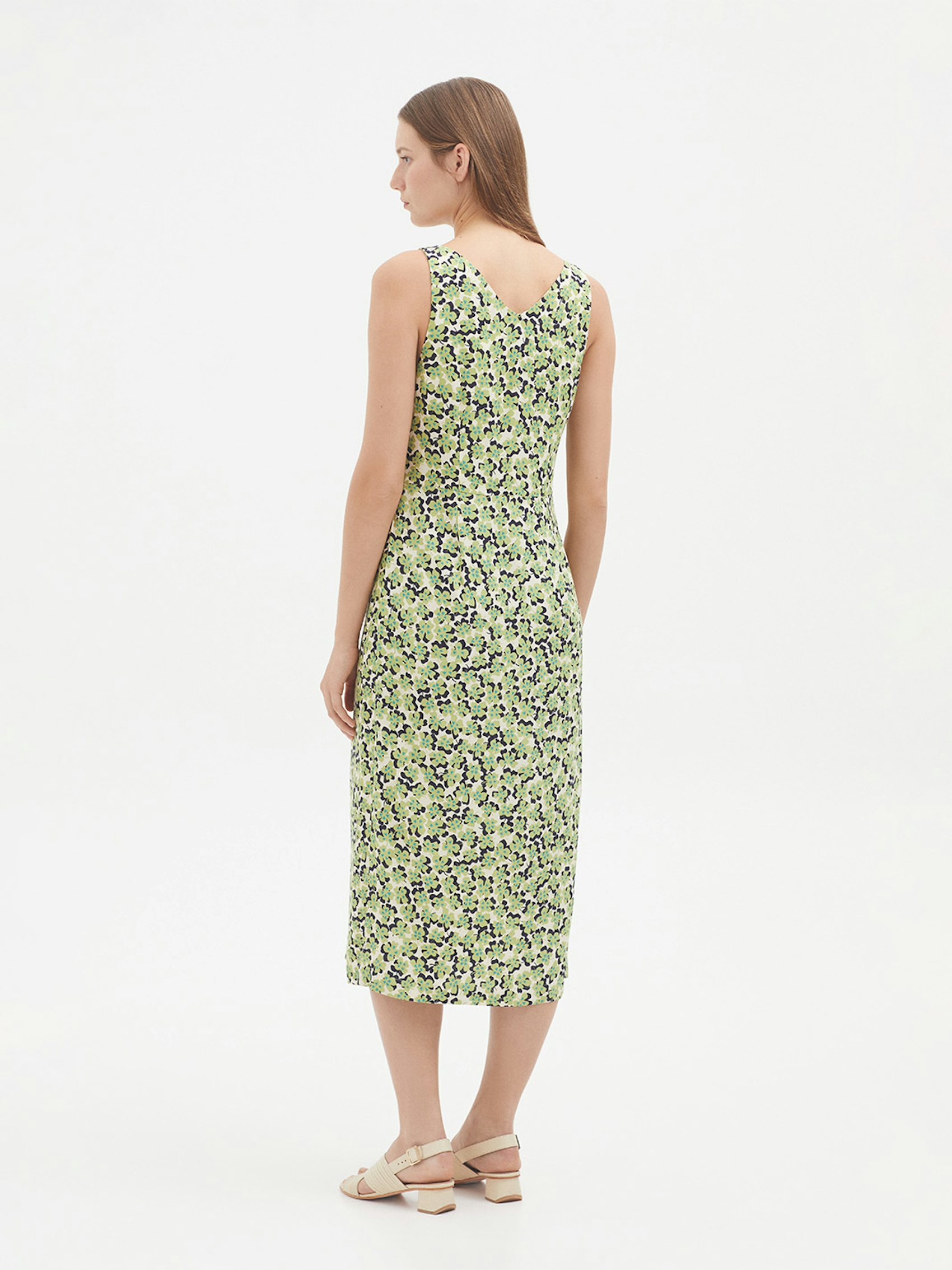 Lucky Clover crêpe dress