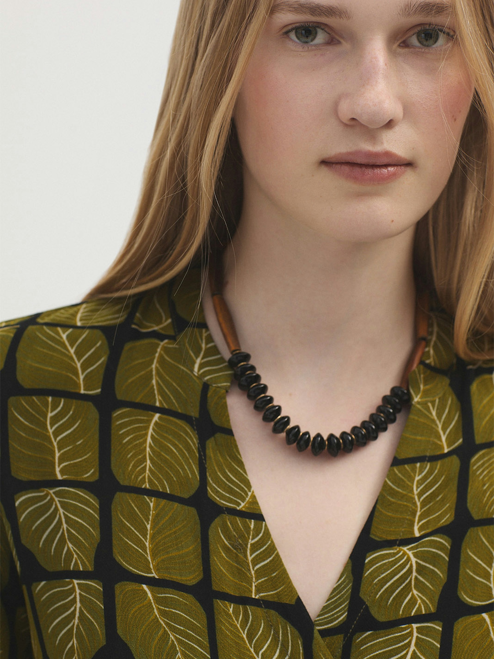 Square Leaves wrap dress