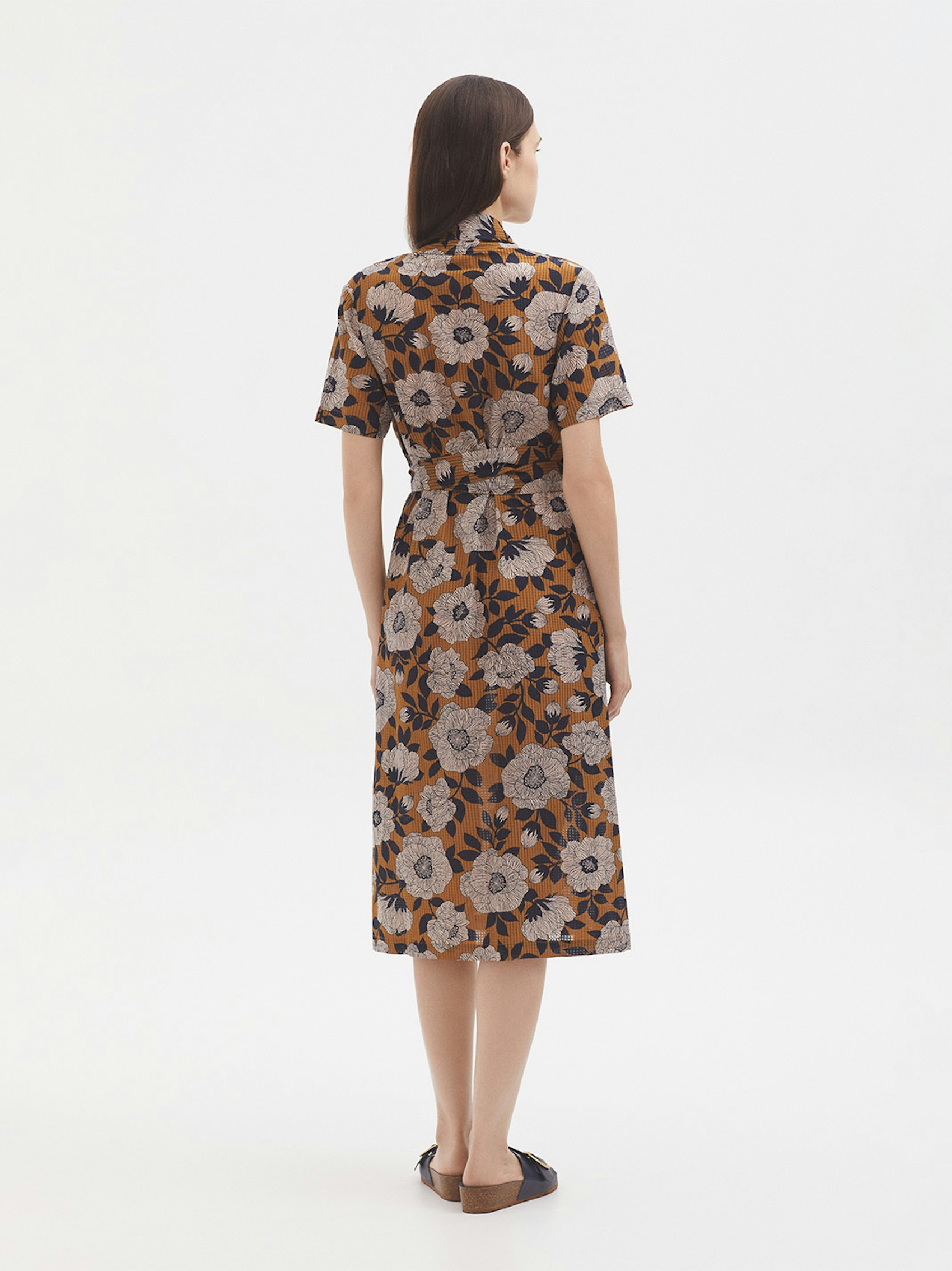 Camelia mesh-knit dress