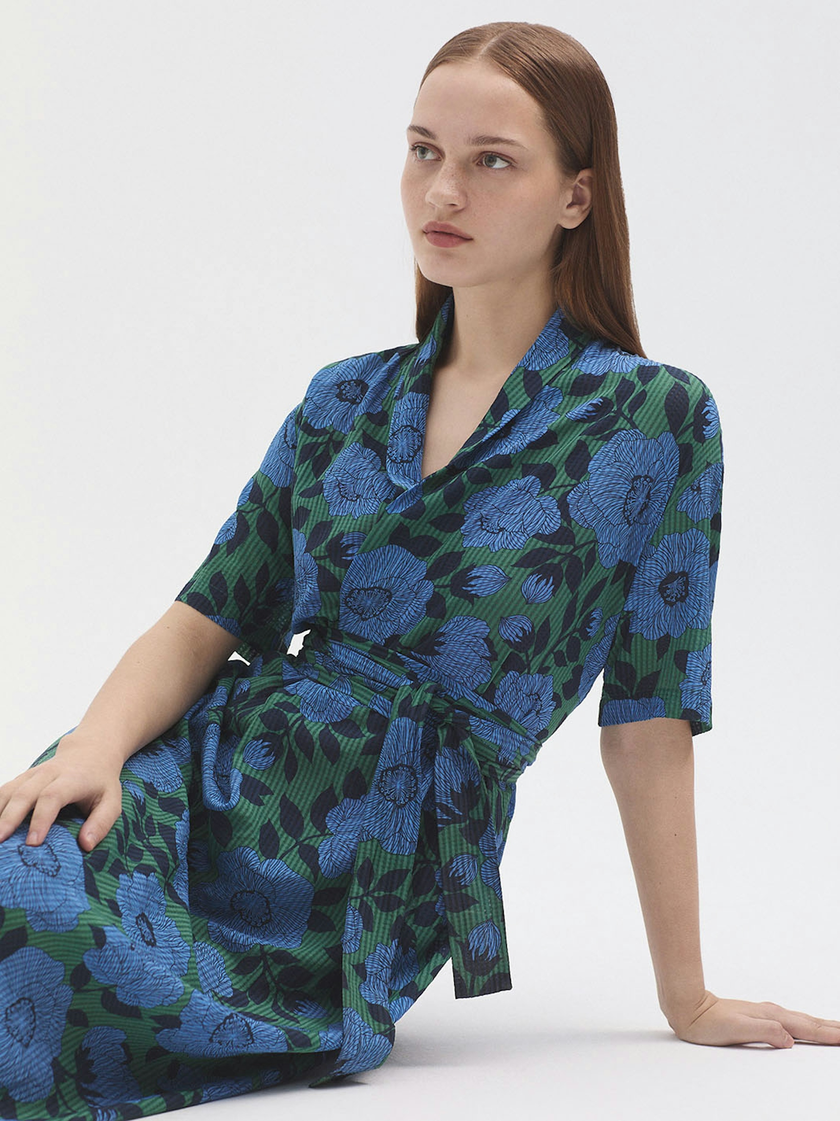Vestido cuadrillé Camelia