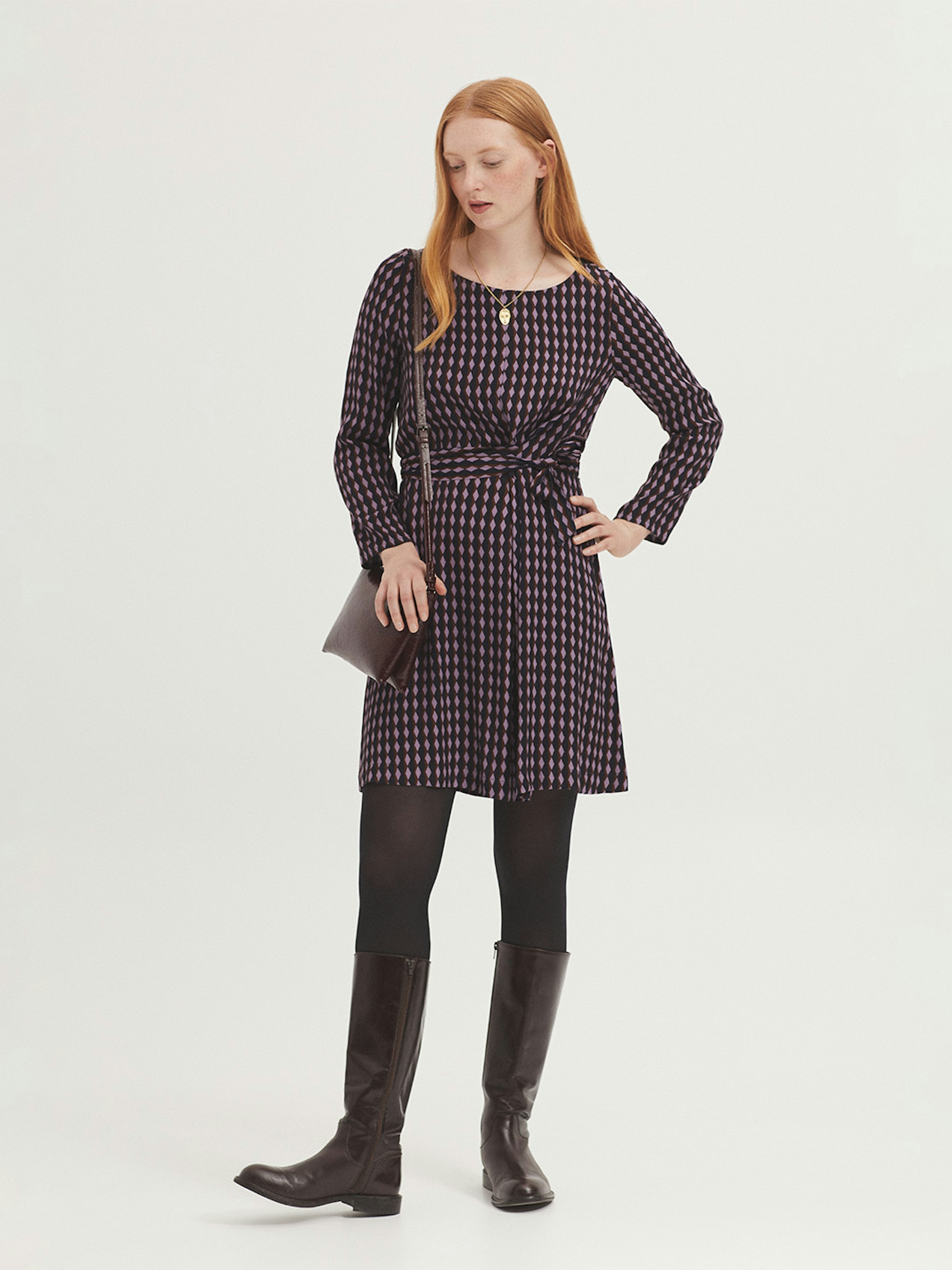 Endless Column print dress