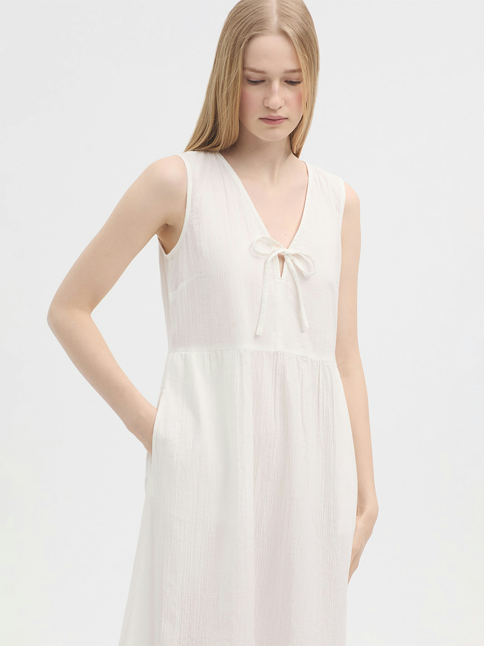 Vestido lazada seersucker 0