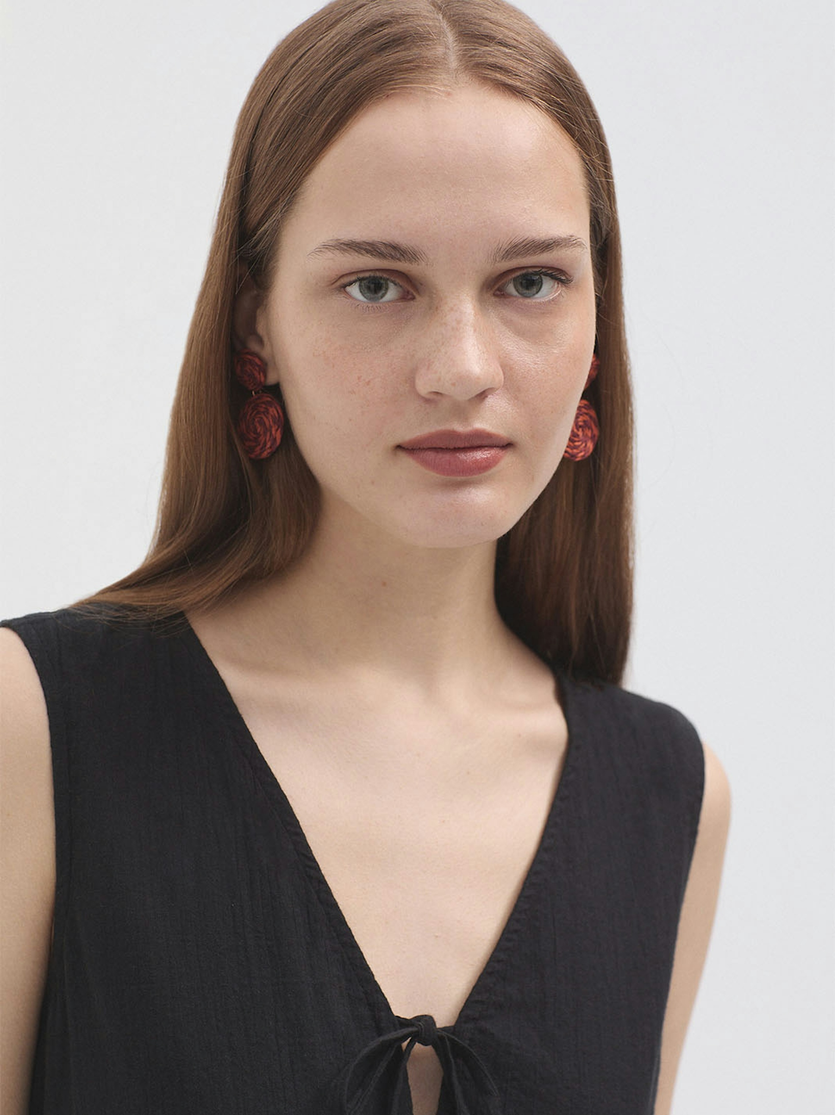 Seersucker lacing dress