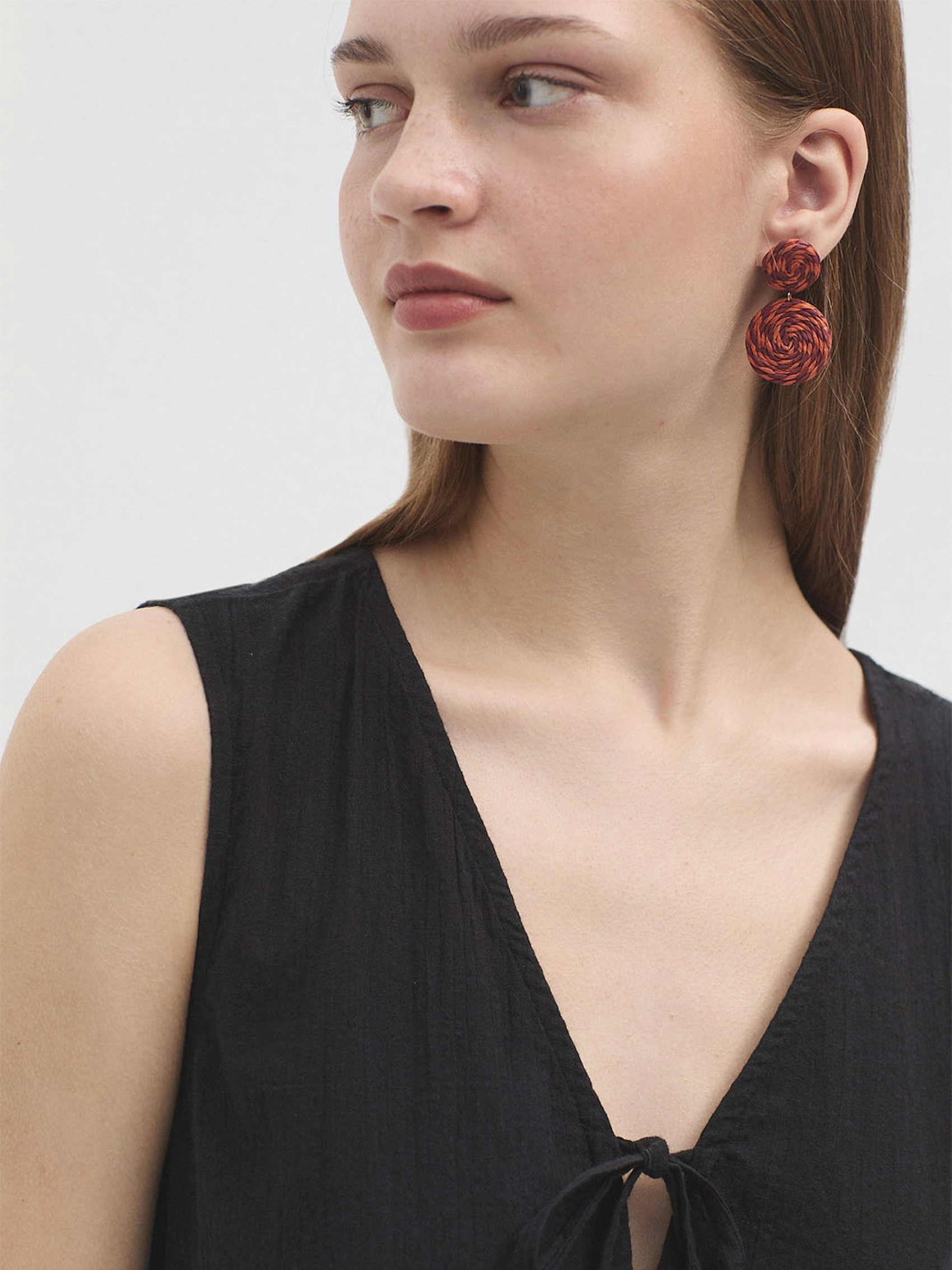 Seersucker lacing dress