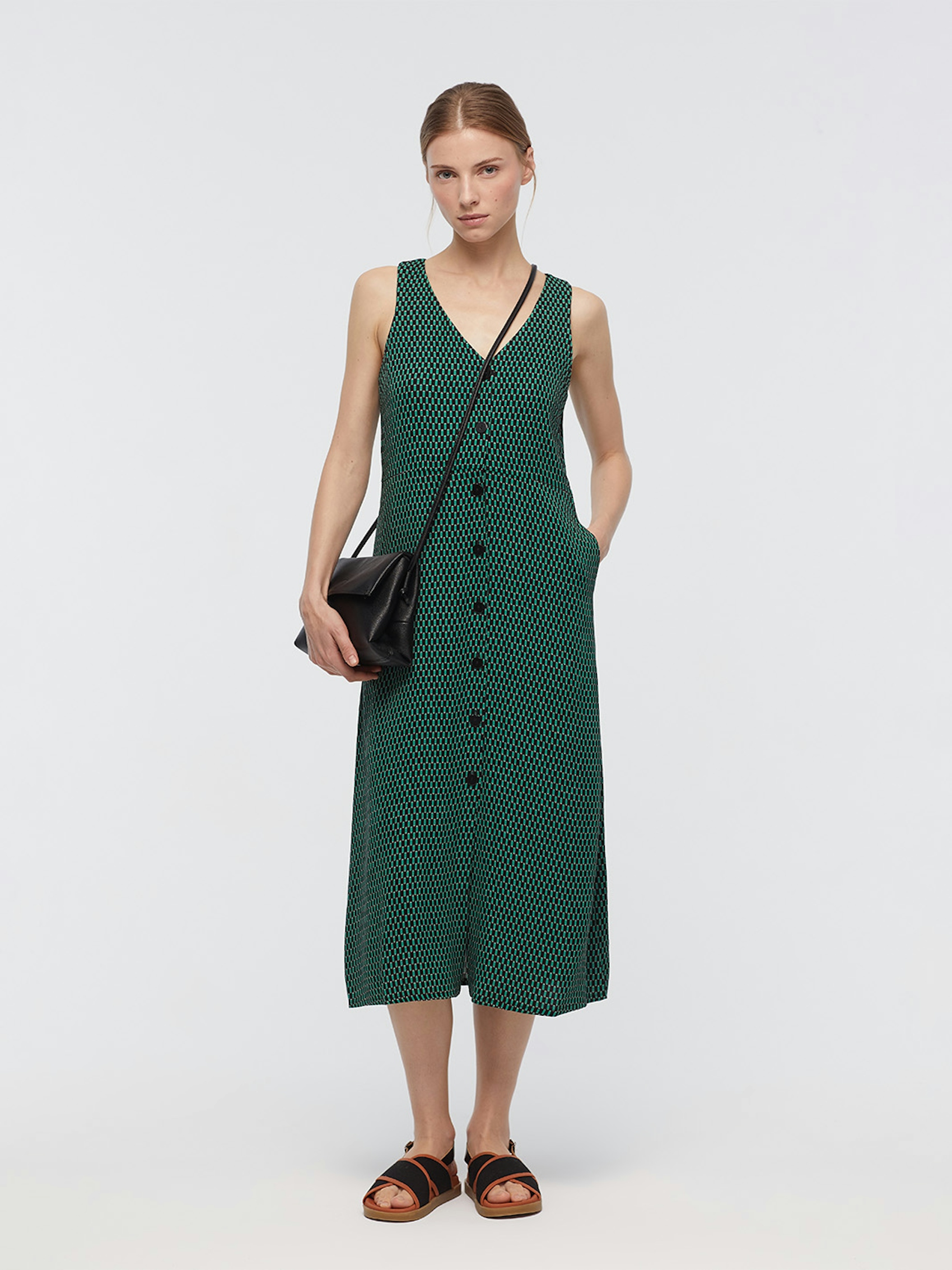Robe midi Lattice