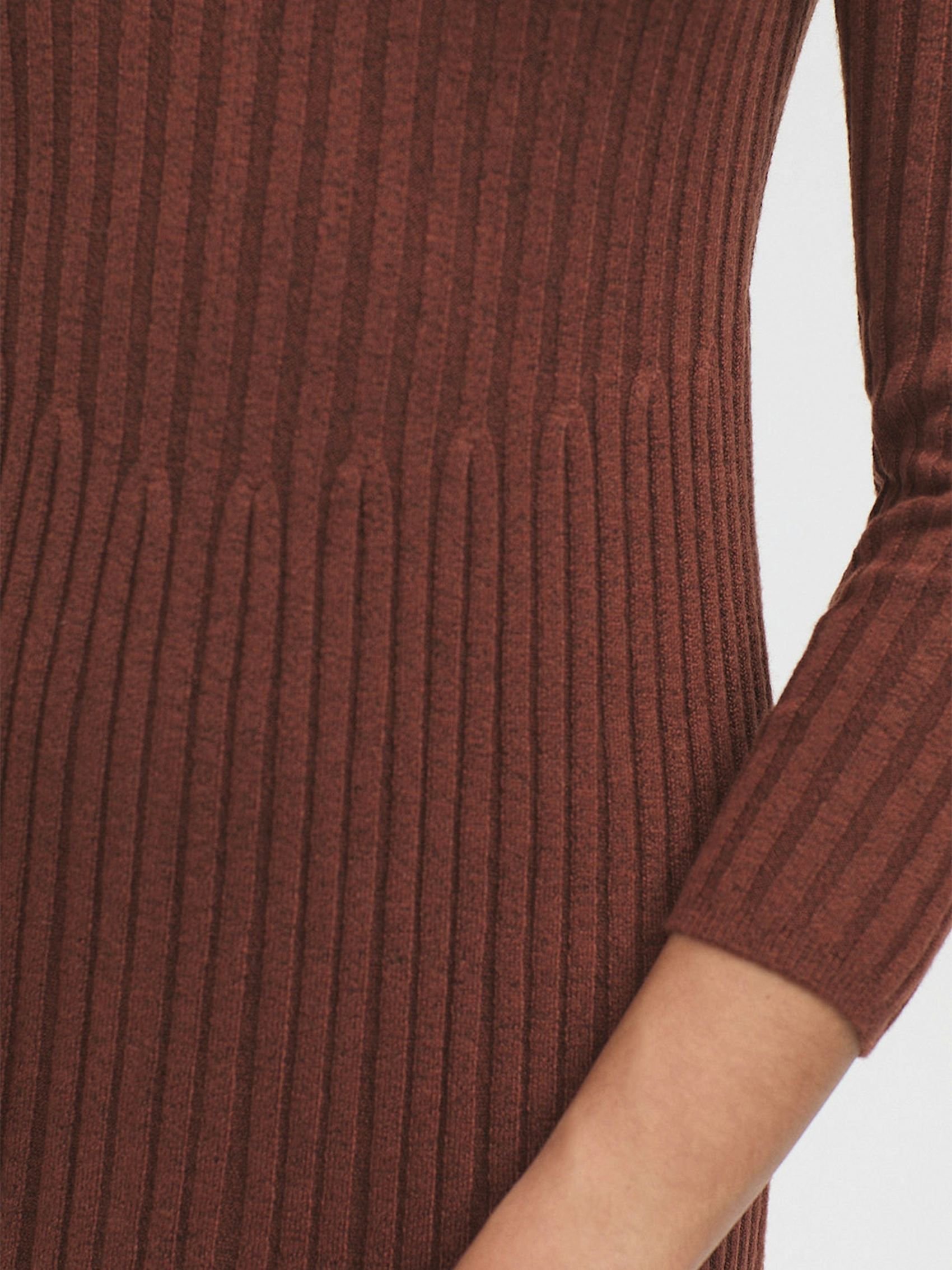 Polo collar pleated dress