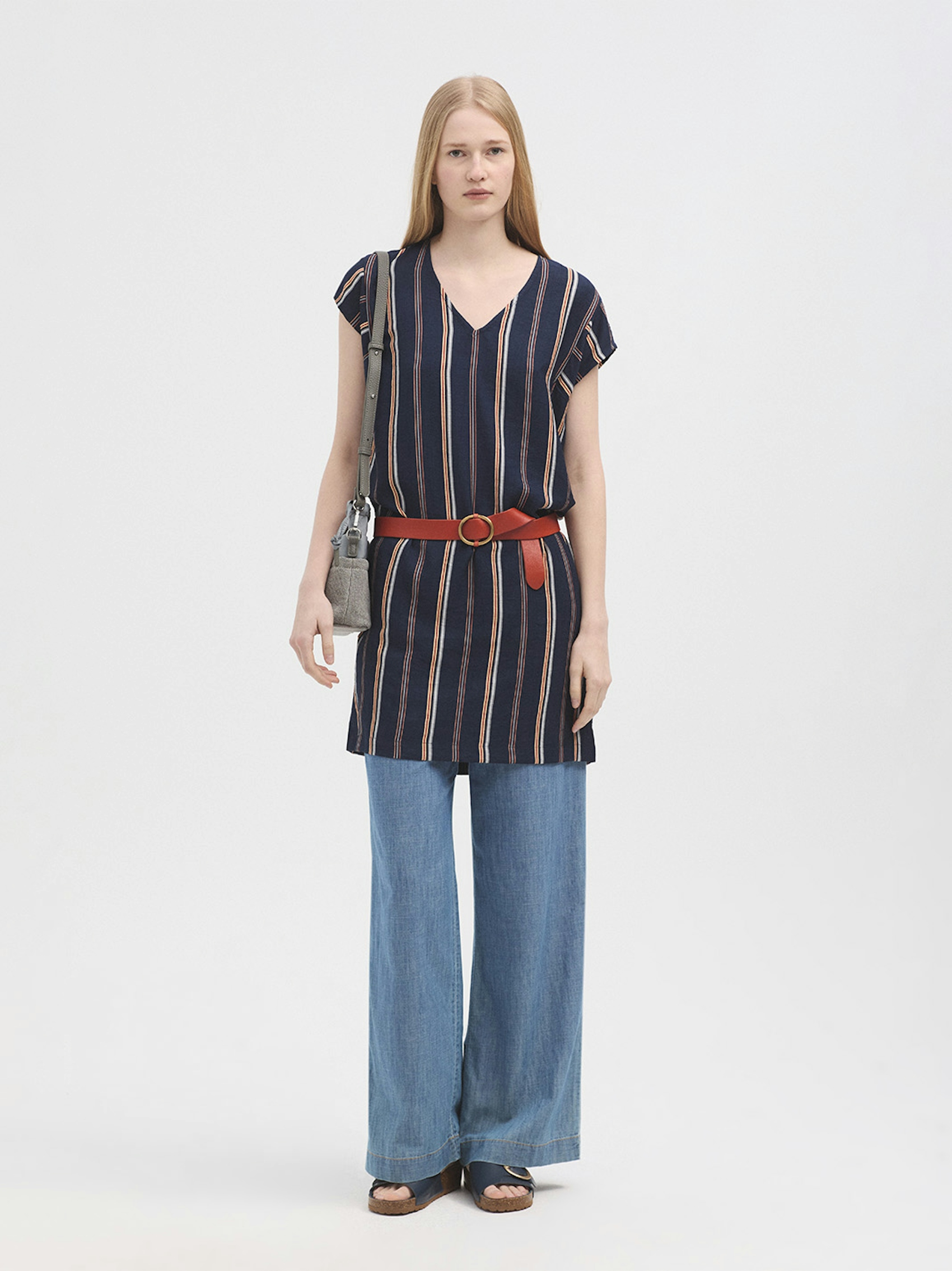 Vestido túnica Tiny Stripes