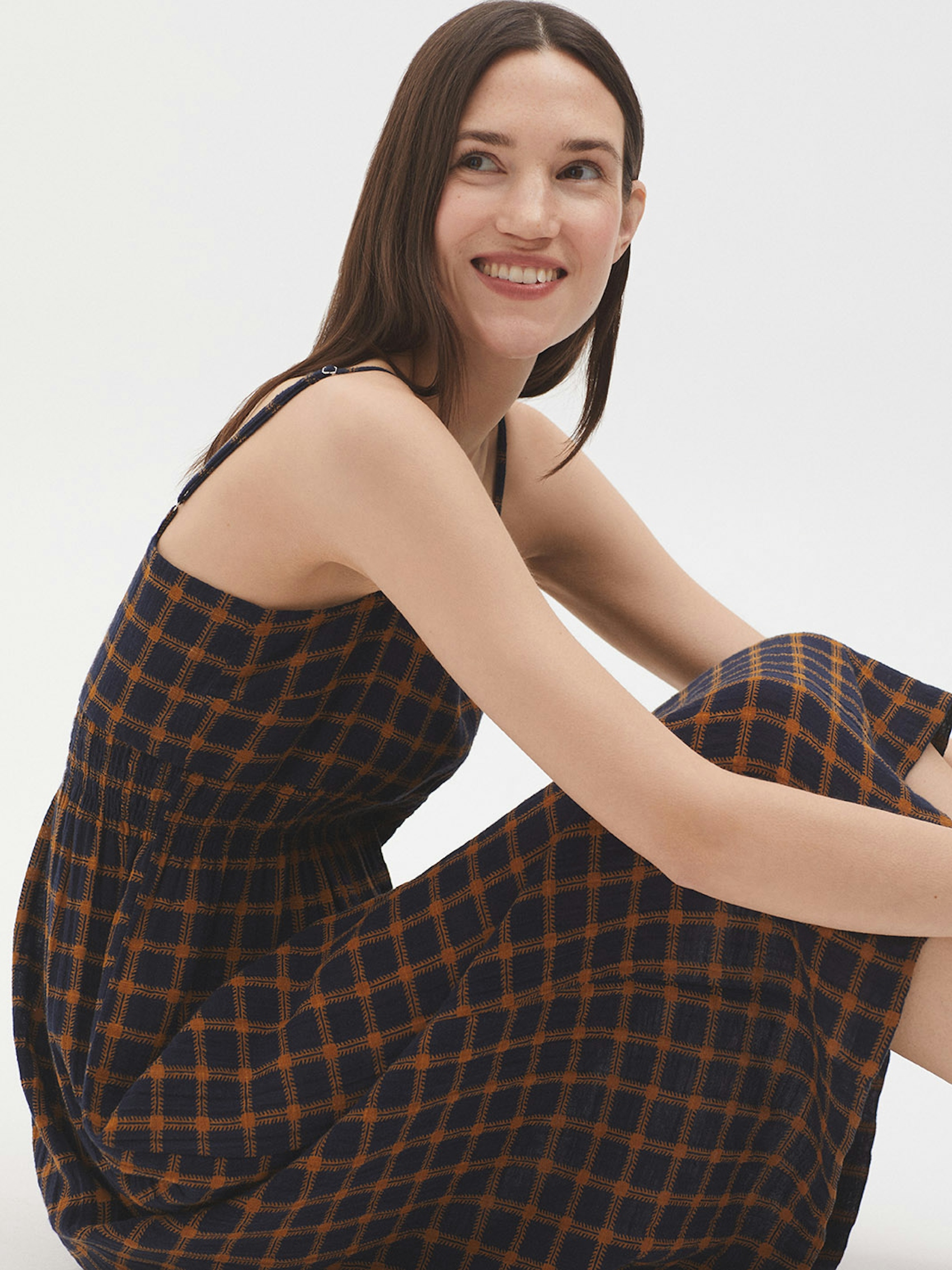 Vestido tirantes Garden Checks