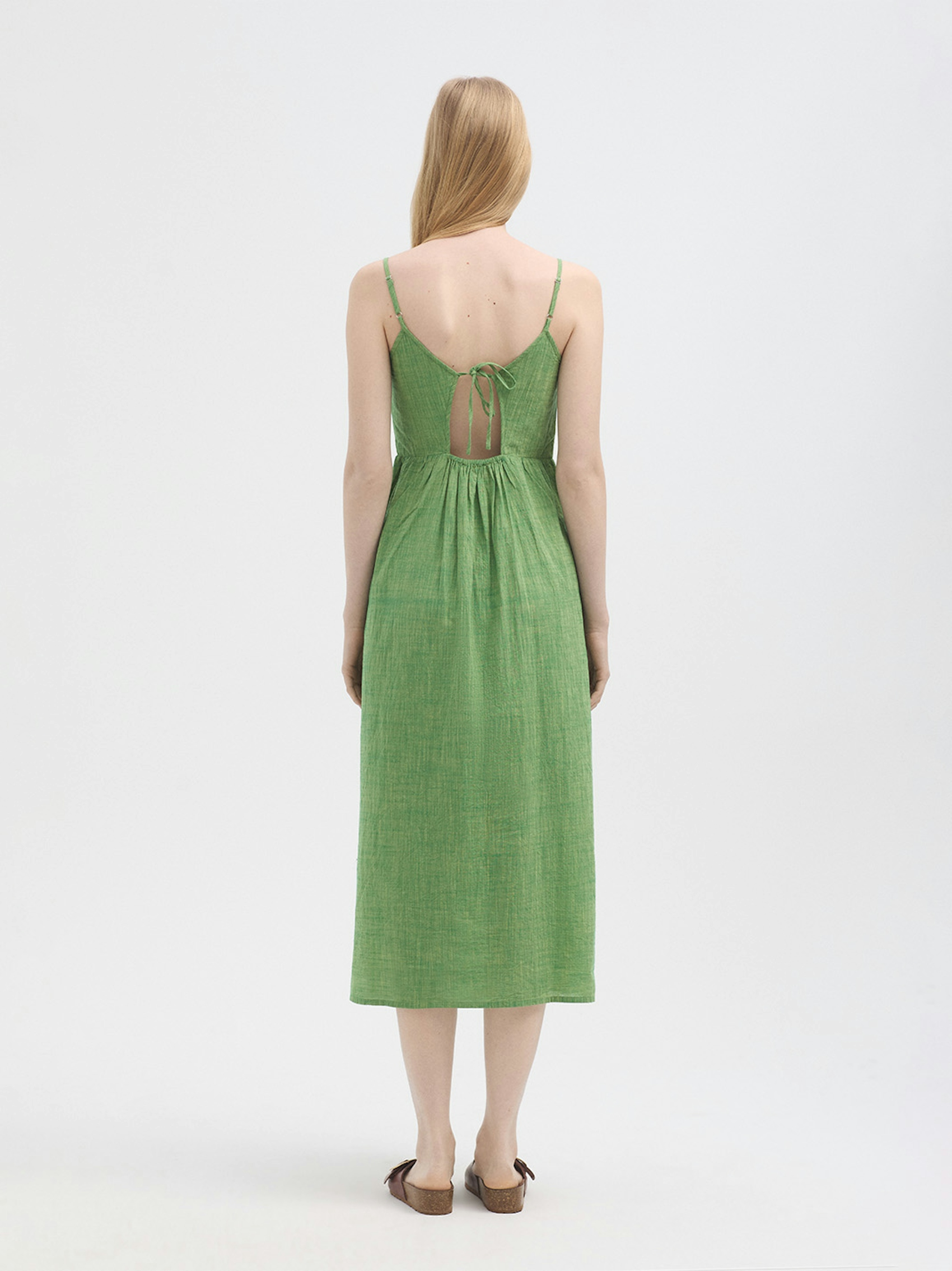 Robe bretelles chambray