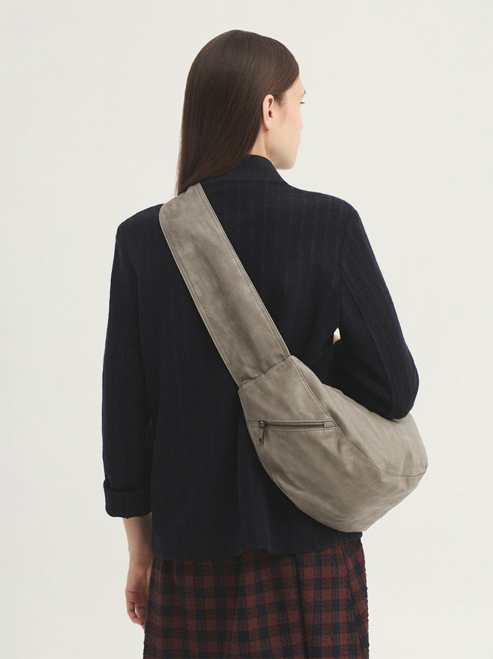 Bolso góndola efecto piel lavada
