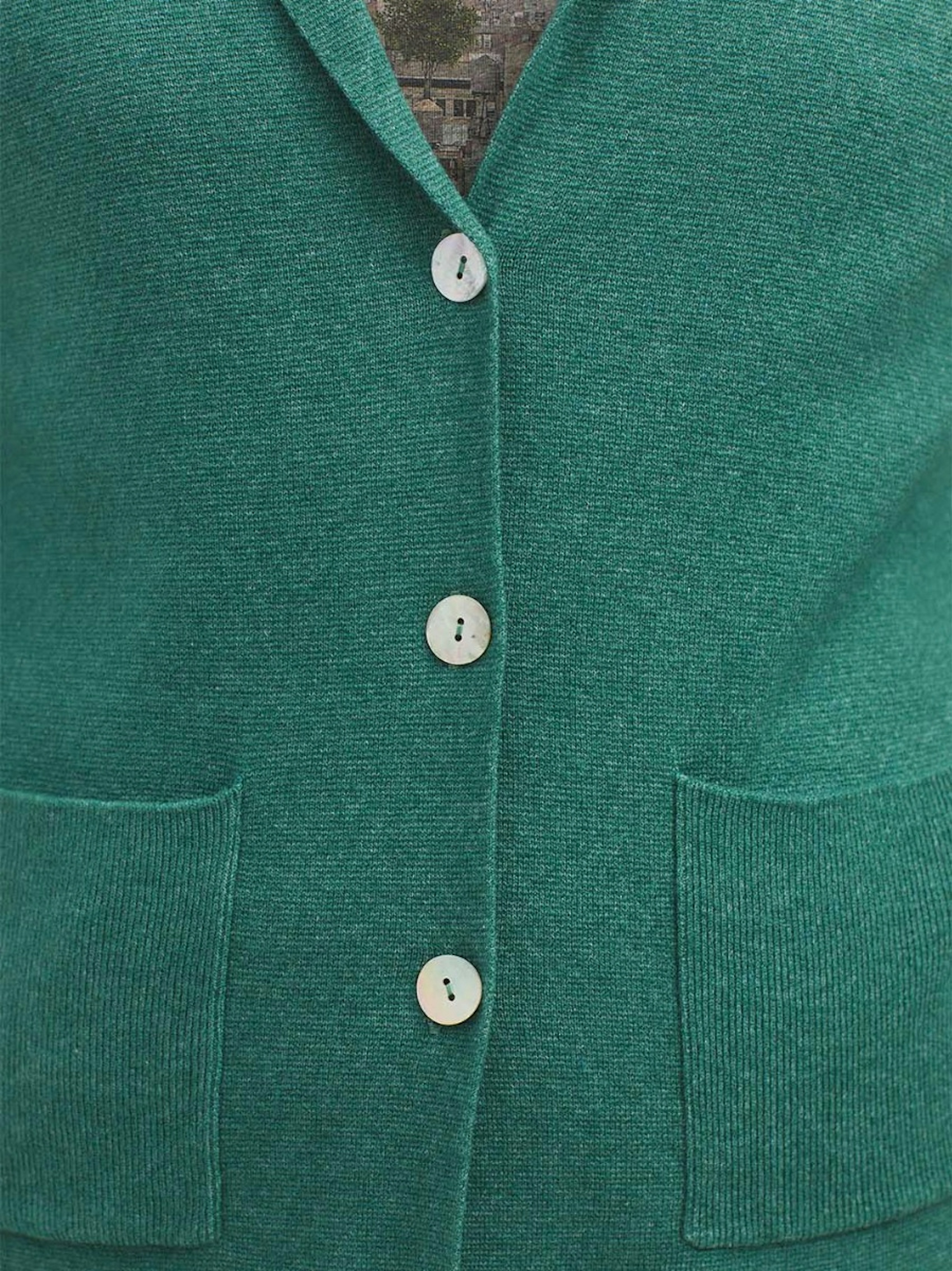 Ribbed blazer cardigan