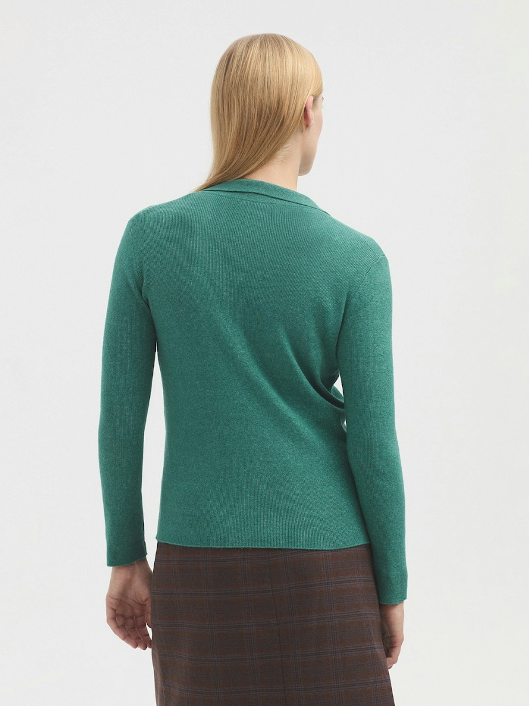 Ribbed blazer cardigan