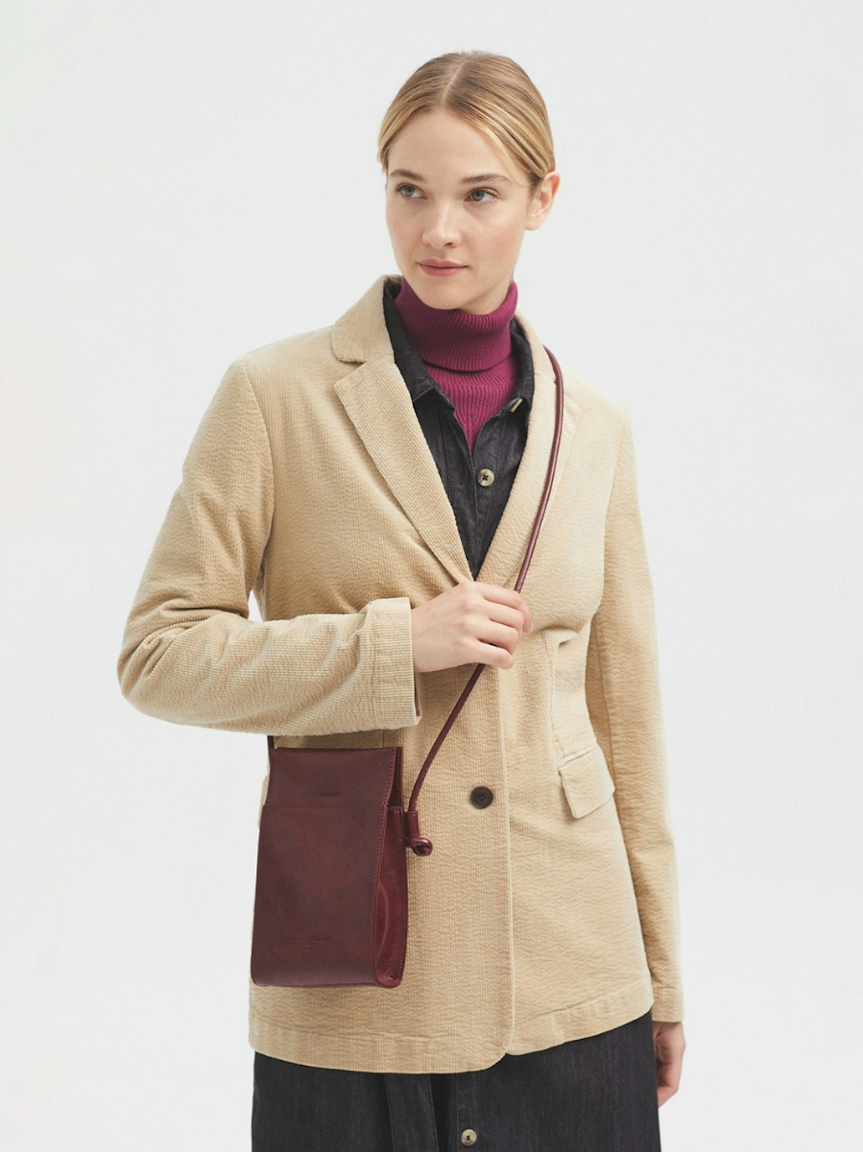 Bubble cord blazer cardigan
