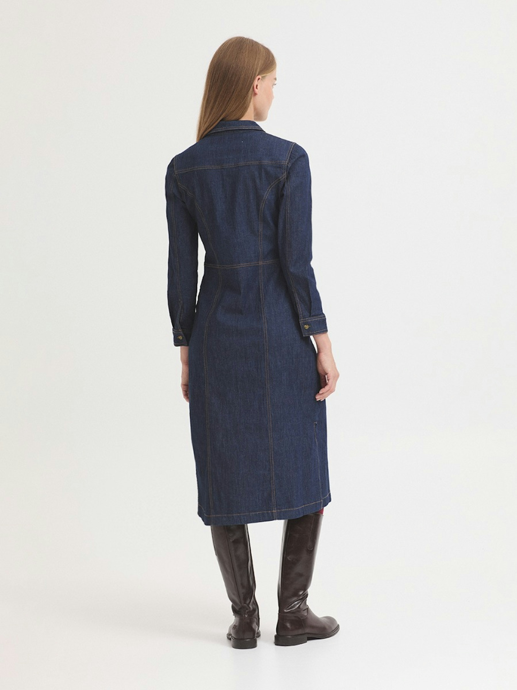 Robe en jean bleu