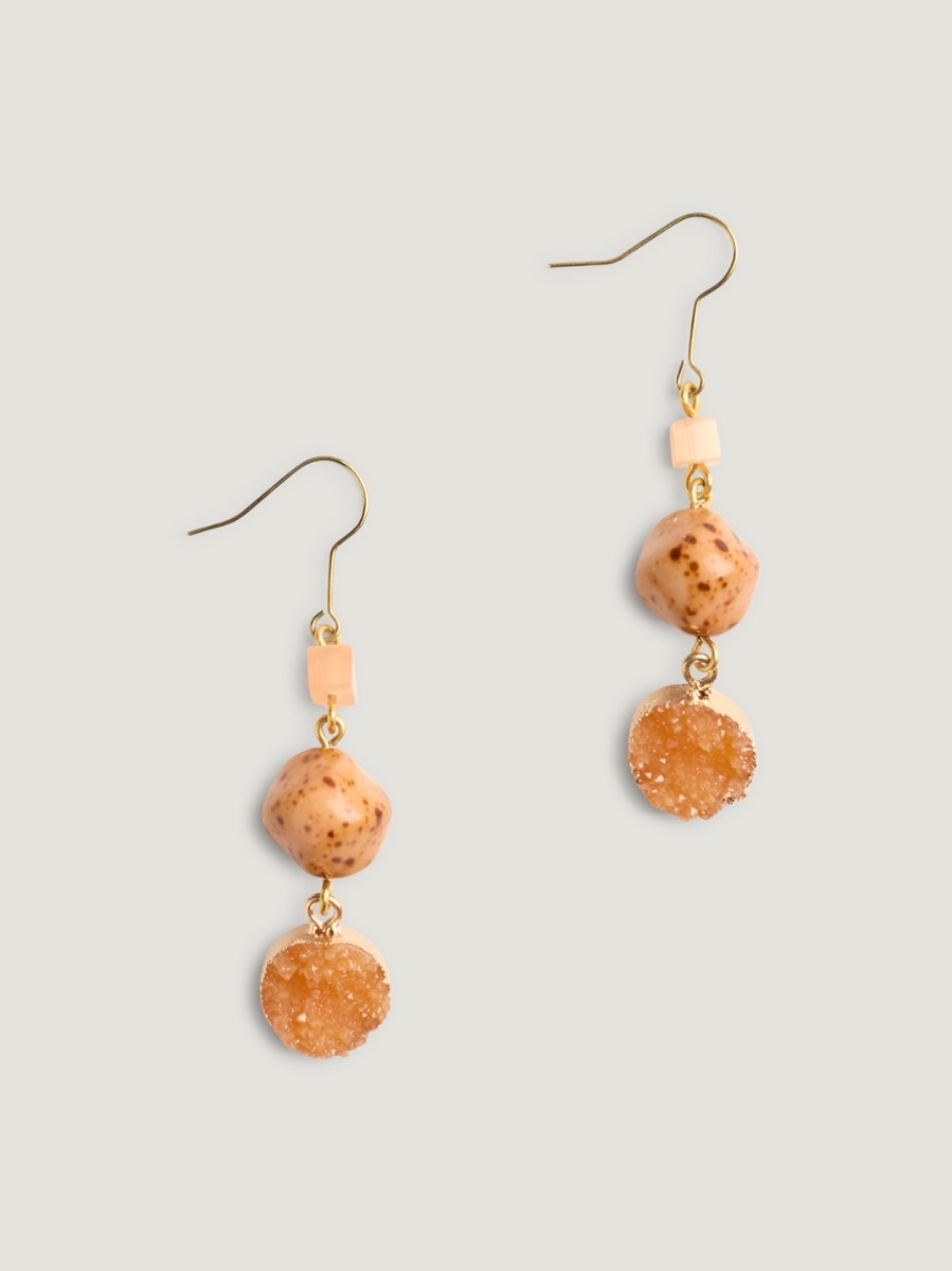 Semiprecious stone earrings